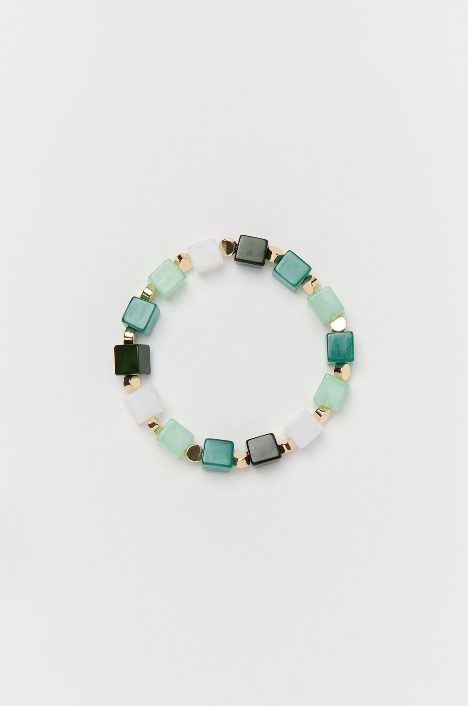 Bransoletka z koralikami w odcieniach zieleni Solar Obraz 1