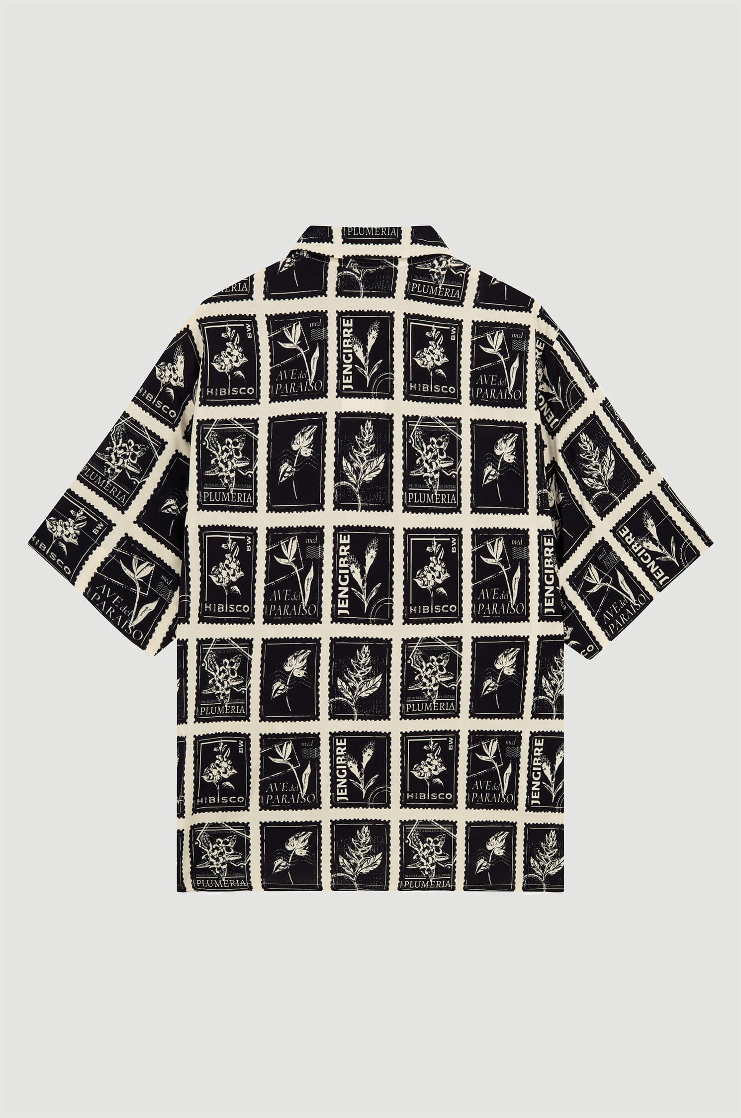 Wiskozowa bluzka z motywem znaczków Solar Obraz 5