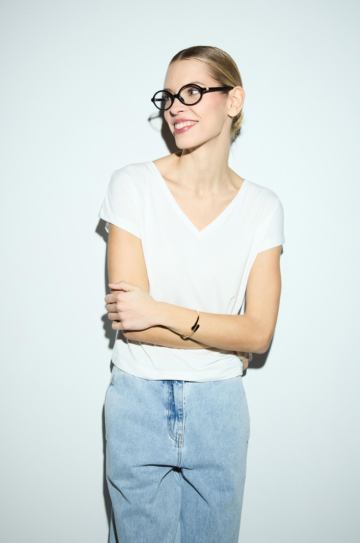 Dwustronna bluzka z wiskozą Solar Obraz 1