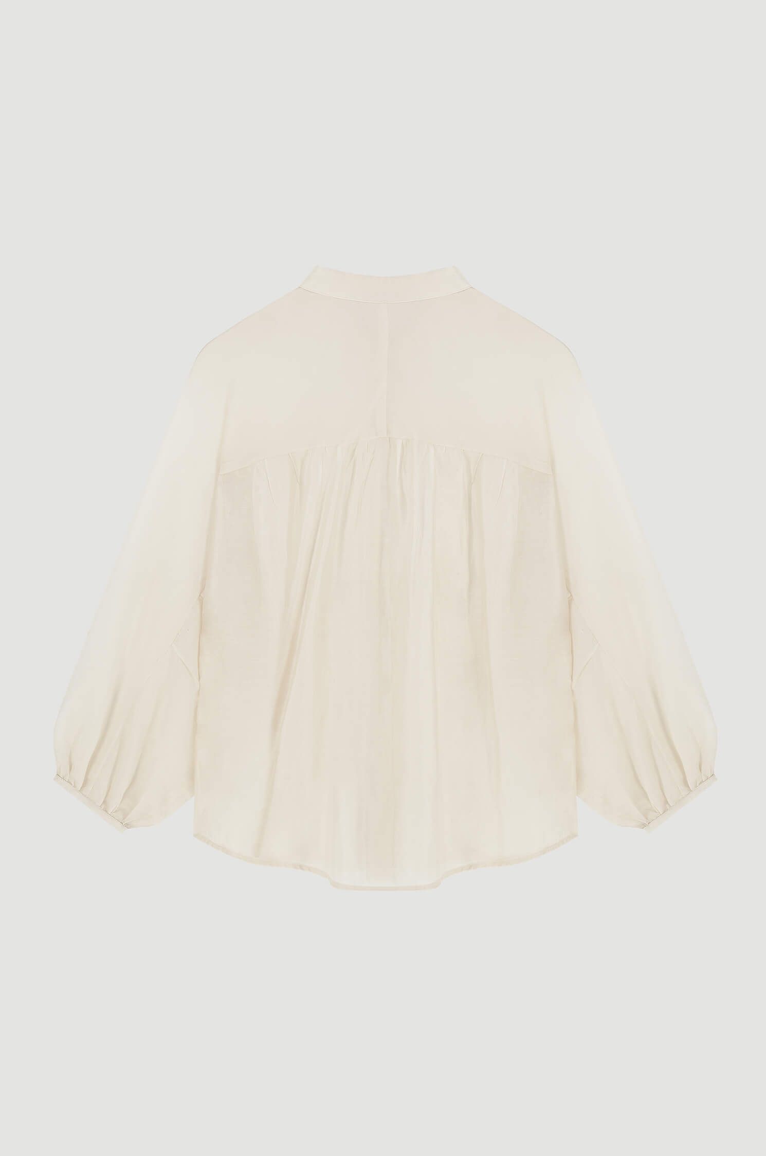 Szyfonowa koszula ze stójką Solar Obraz 5