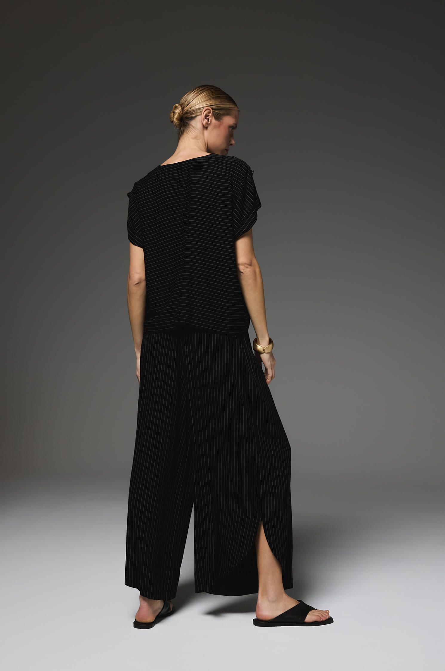 Wiskozowe kuloty w prążek Solar Obraz 3