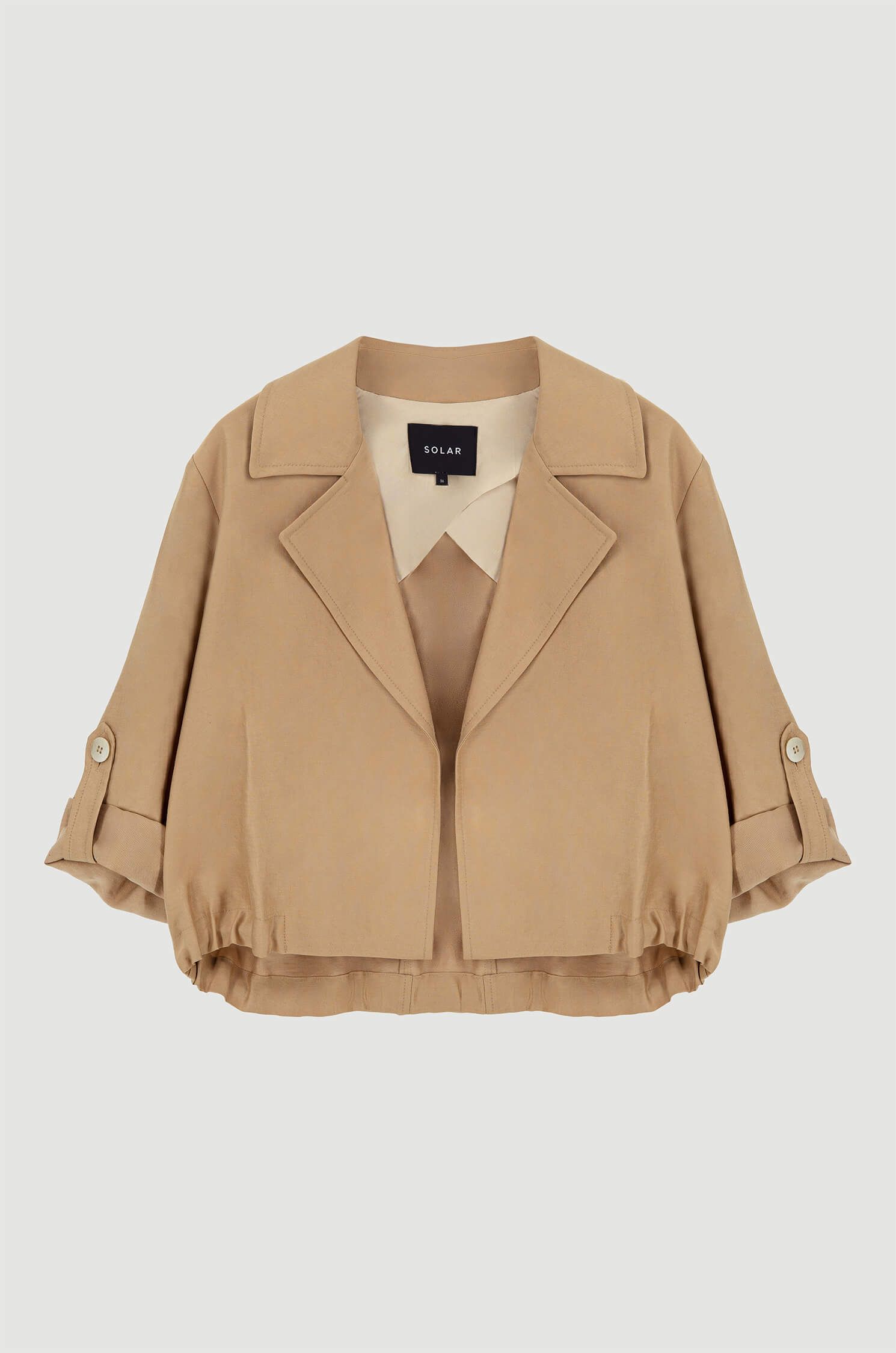 Lekka ciepłobeżowa kurtka Solar Obraz 4