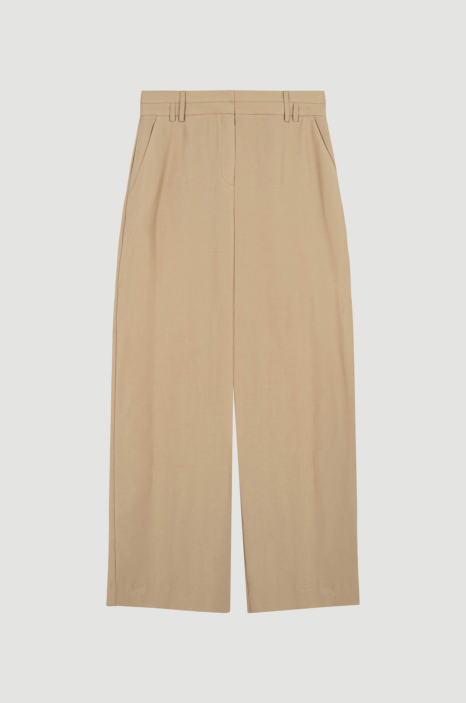 Szerokie spodnie z połyskującej tkaniny Solar Obraz 5