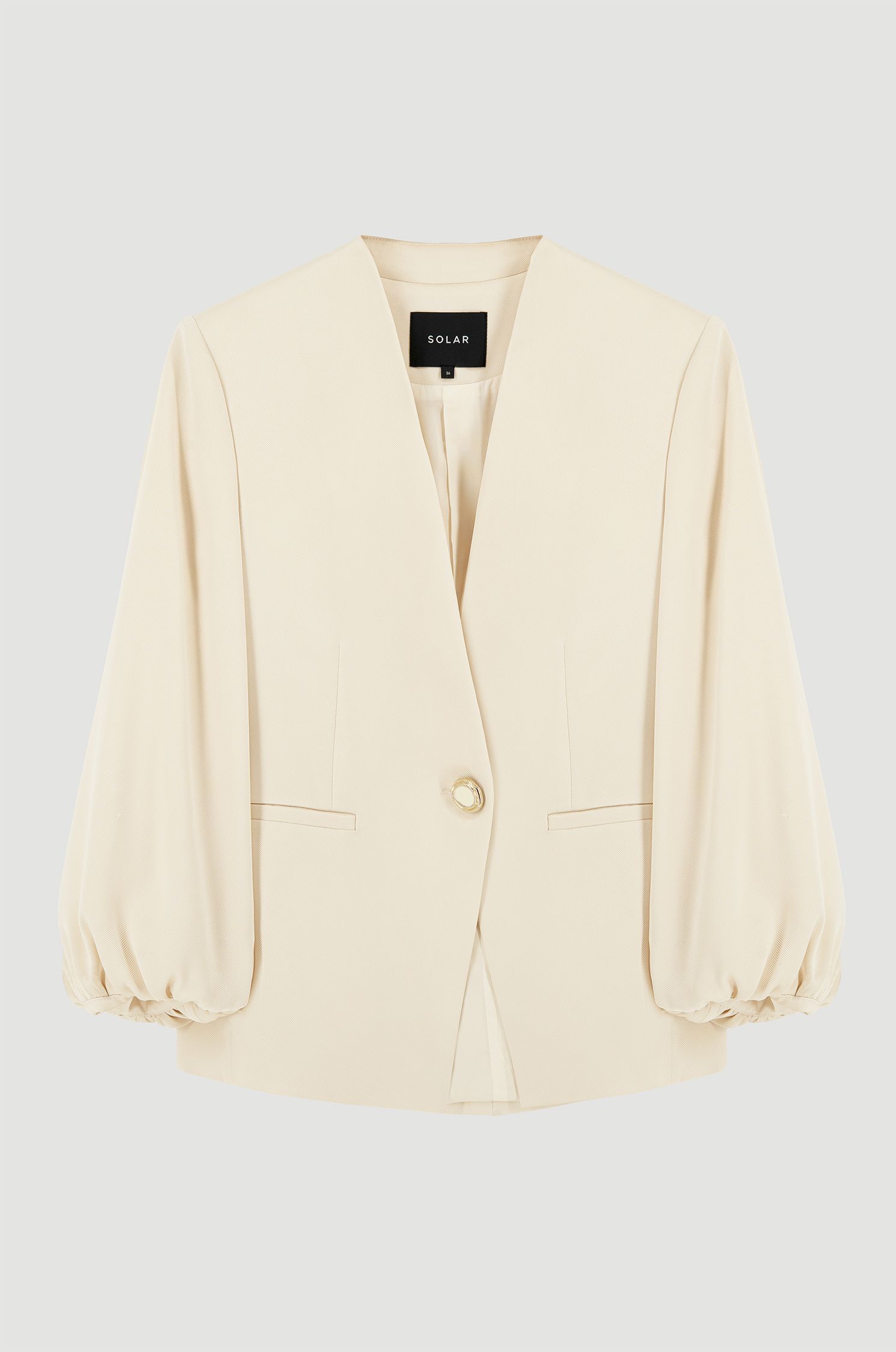 Marynarka z bufiastymi rękawami Solar Obraz 4