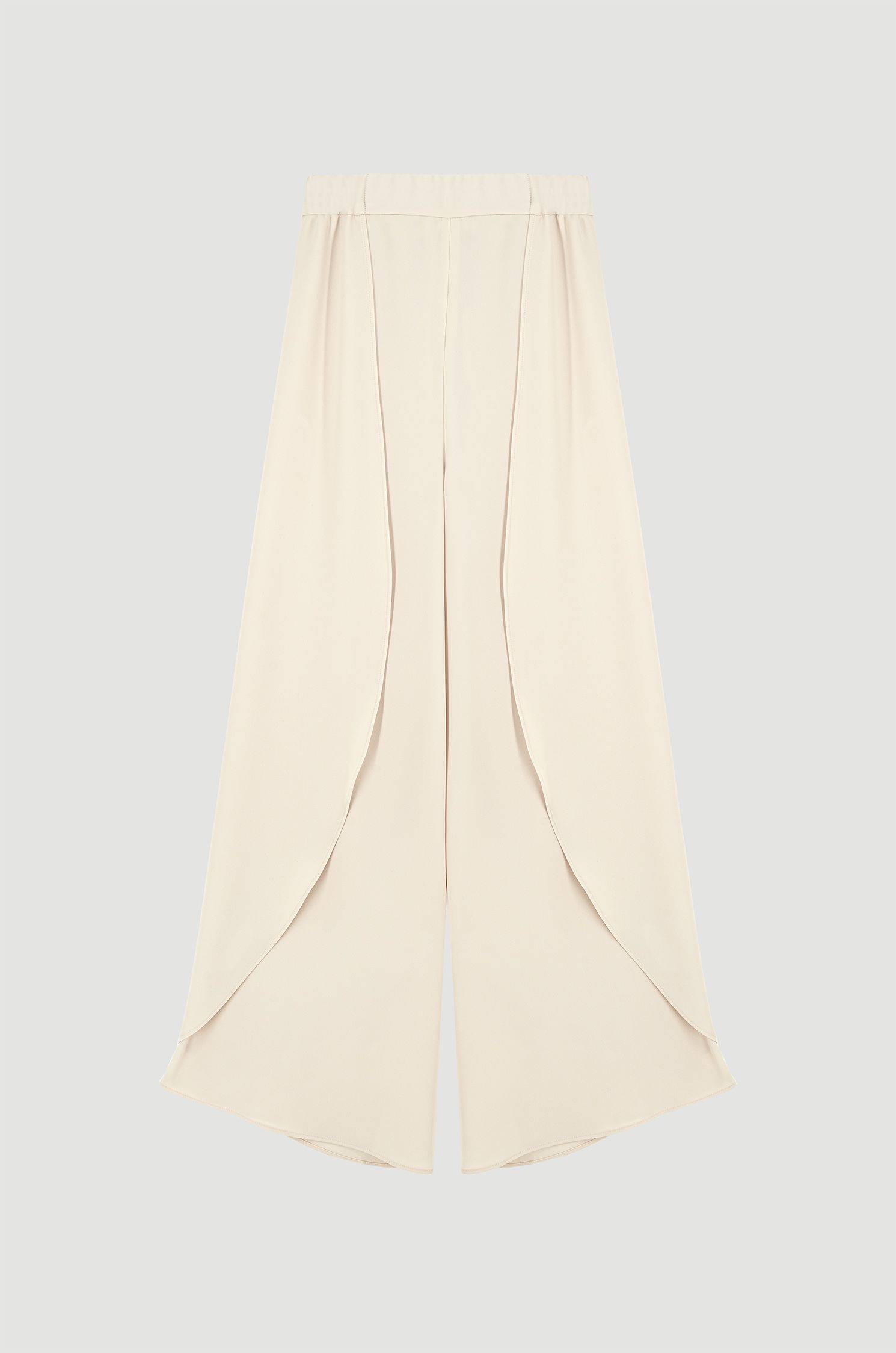 Spódnico-spodnie w kolorze ecru Solar Obraz 4