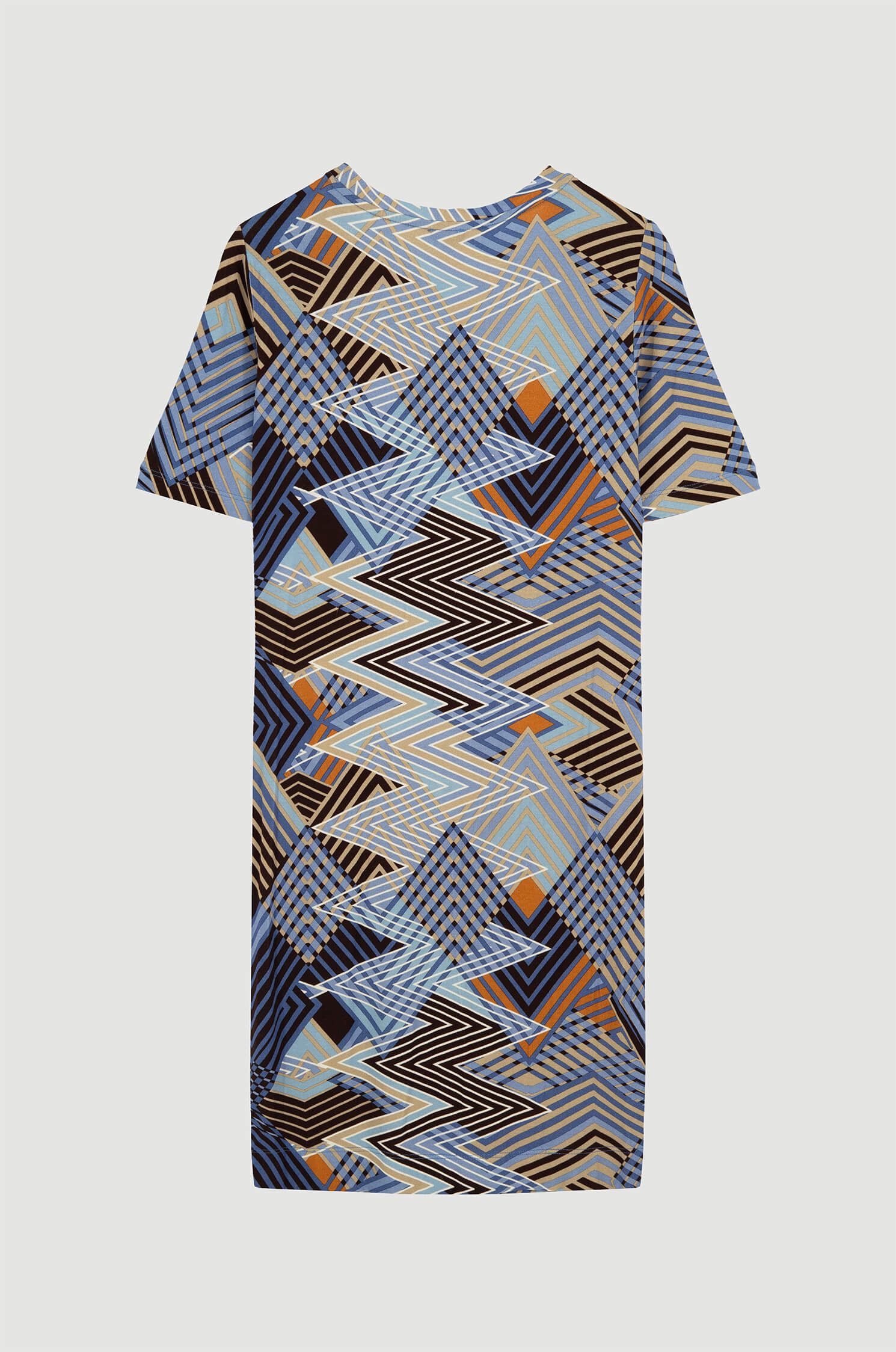 Sukienka z geometrycznym printem Solar Obraz 5