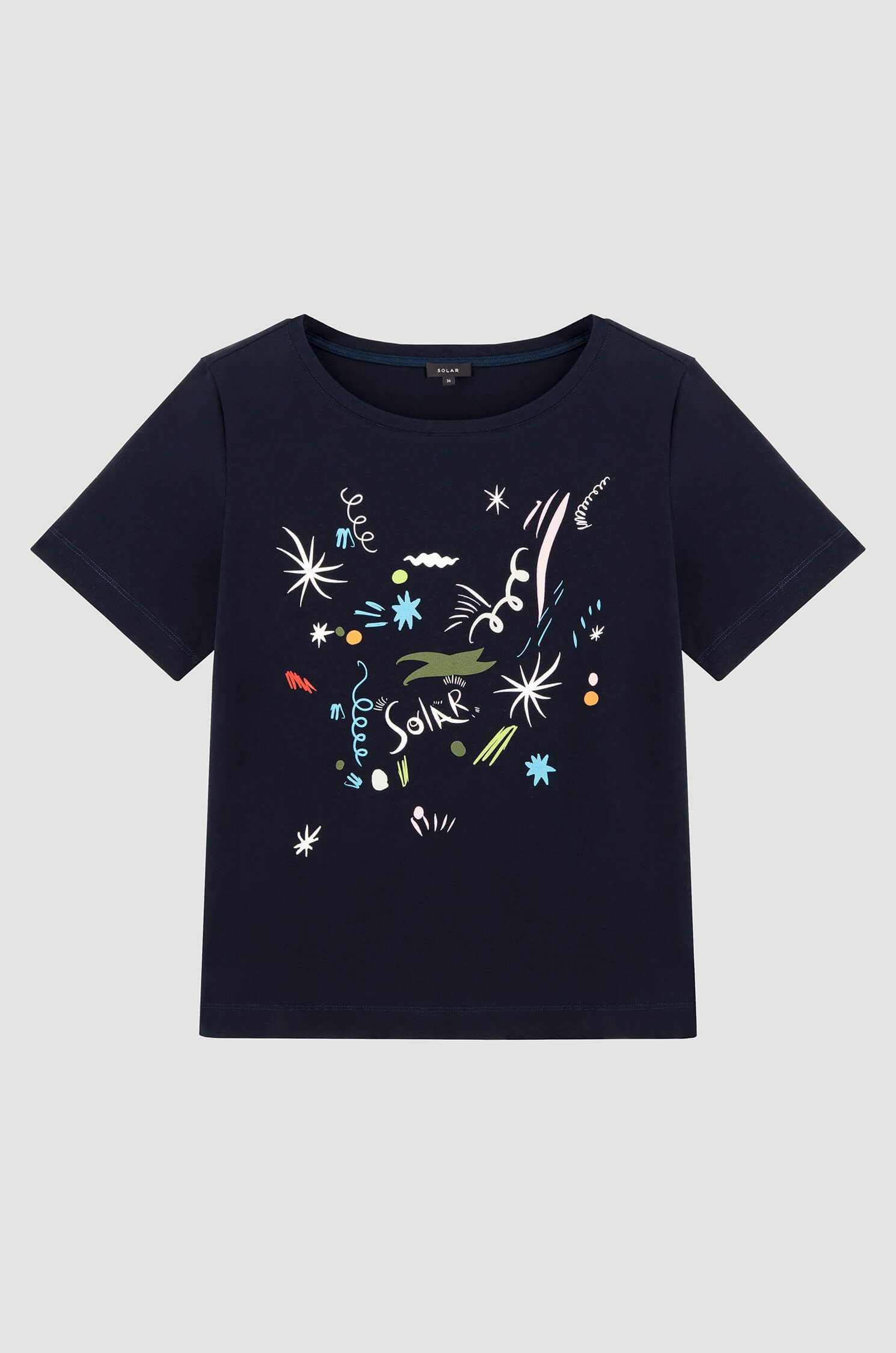 Bawełniana bluzka z wielokolorowym printem Solar Obraz 4