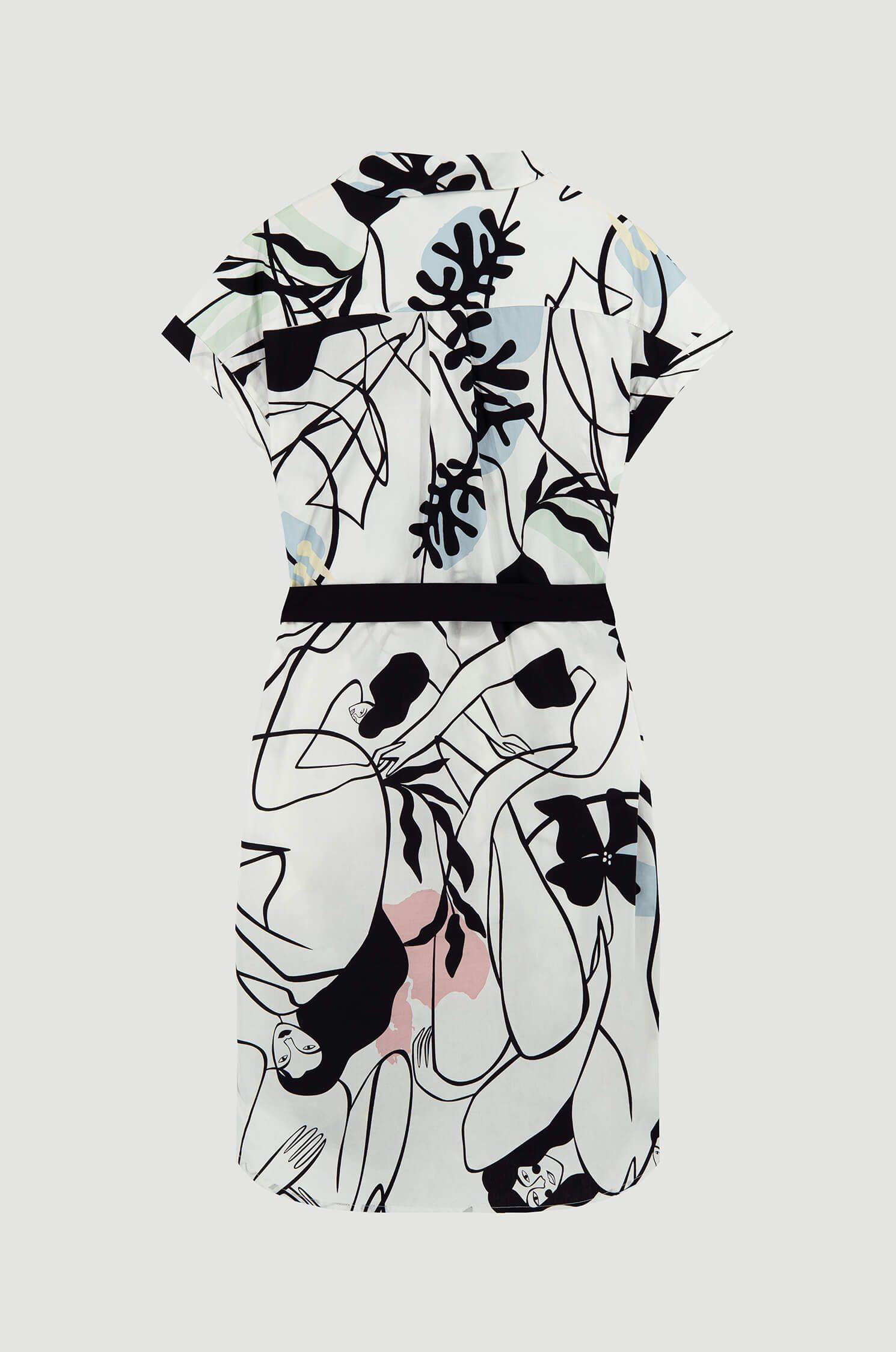 Sukienka koszulowa z printem i paskiem Solar Obraz 4