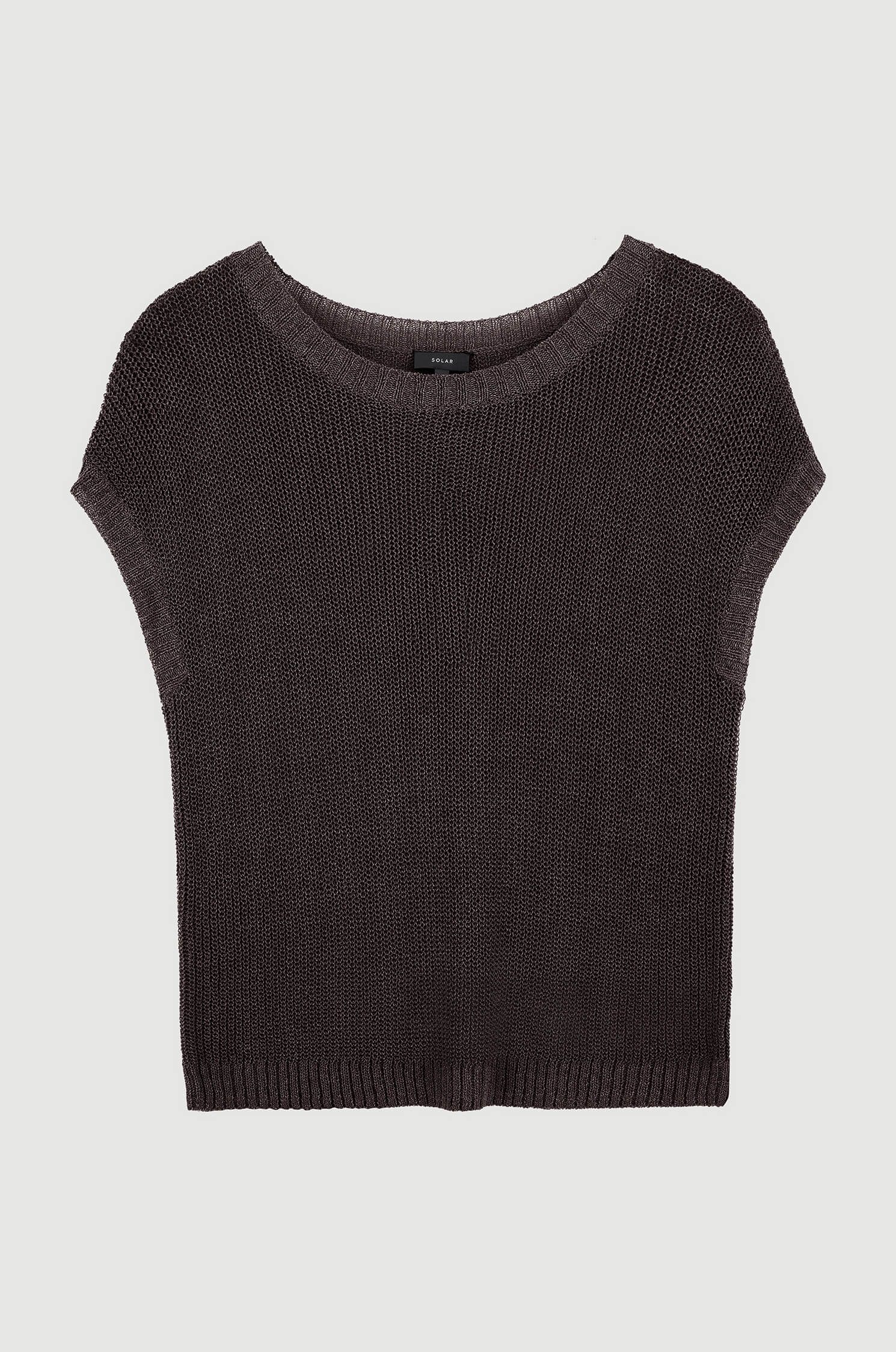 Dzianinowa bluzka bez rękawów Solar Obraz 4