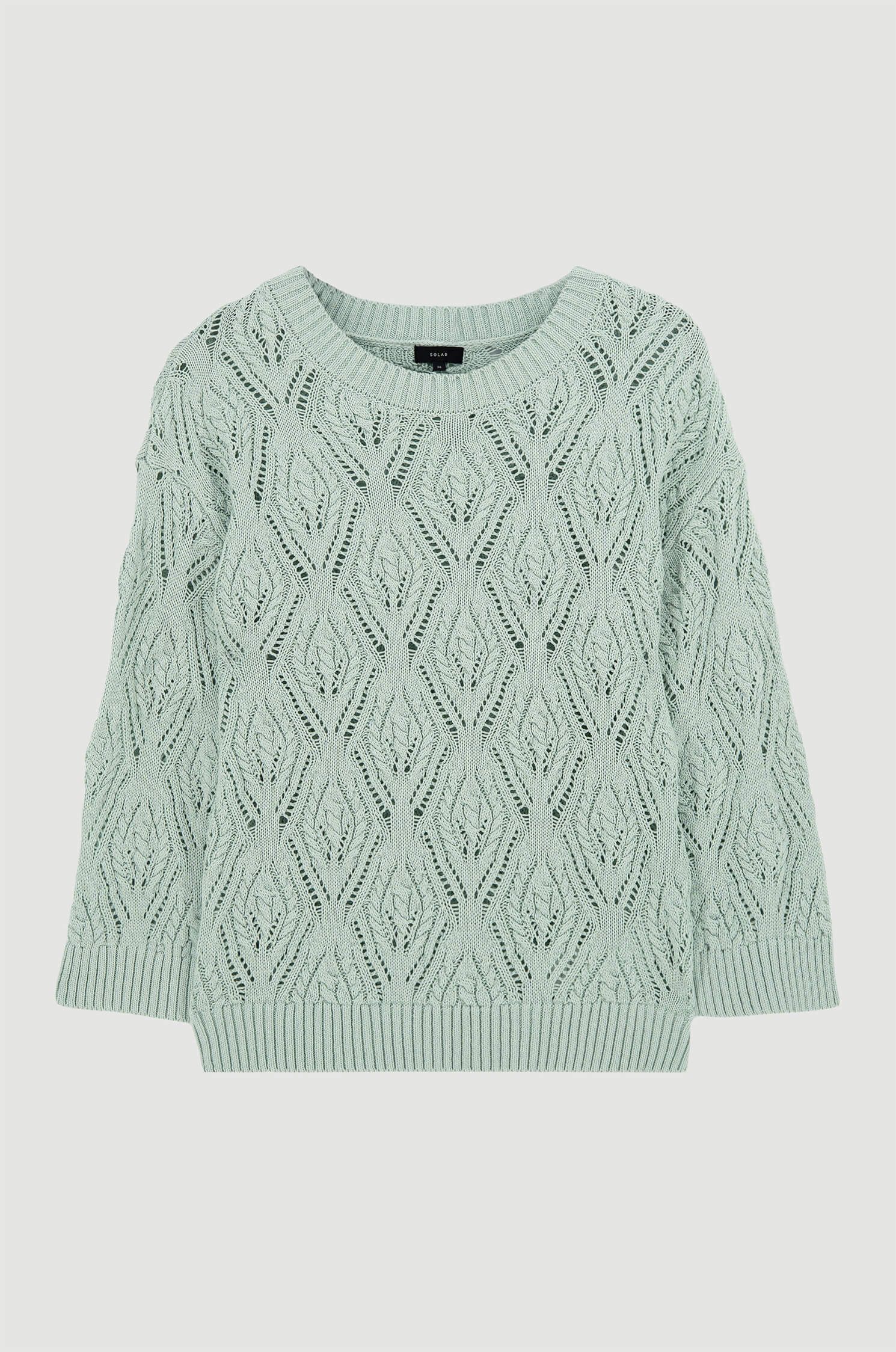 Ażurowy sweter z długim rękawem Solar Obraz 4