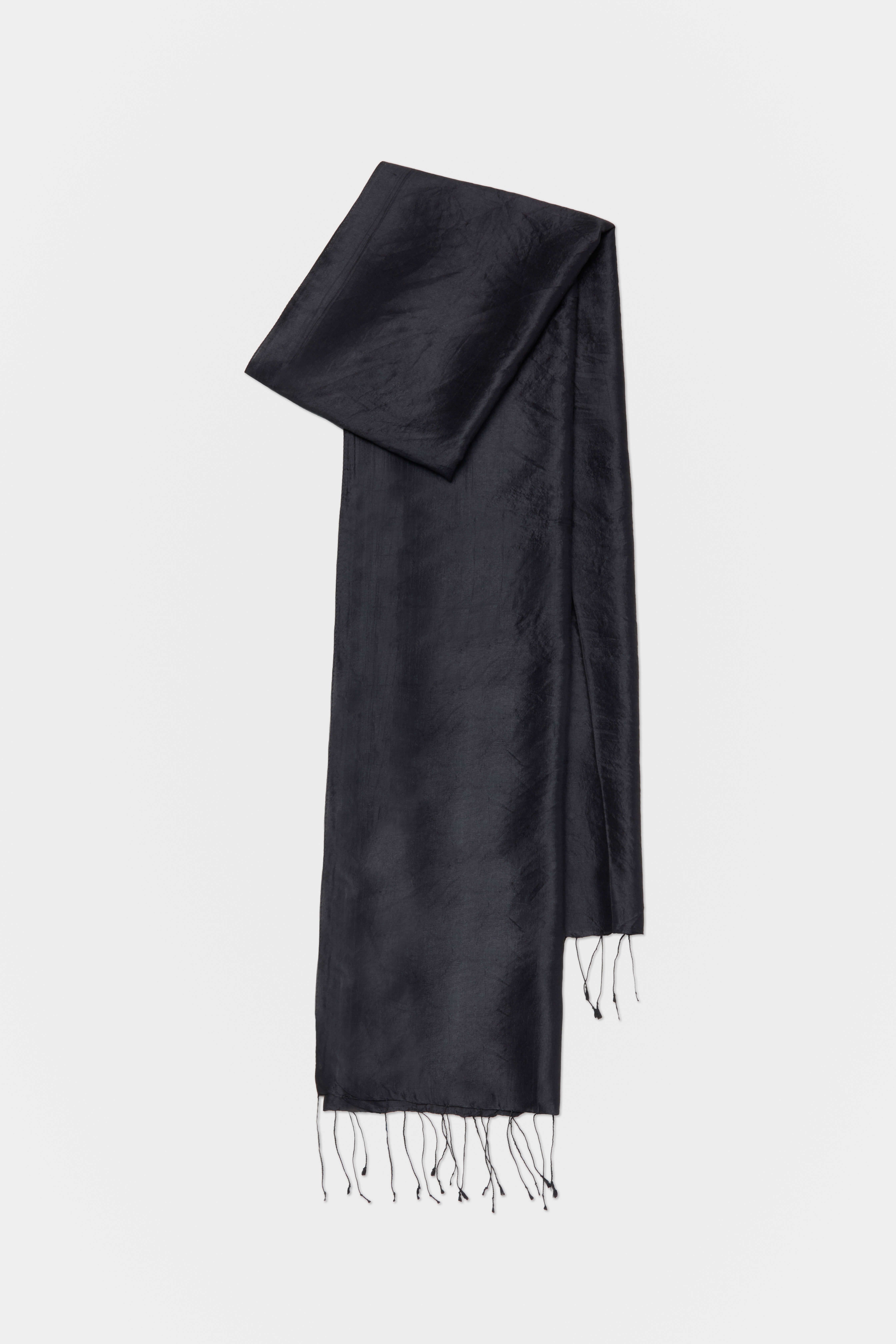 Jedwabny szal z frędzlami Solar Obraz 2