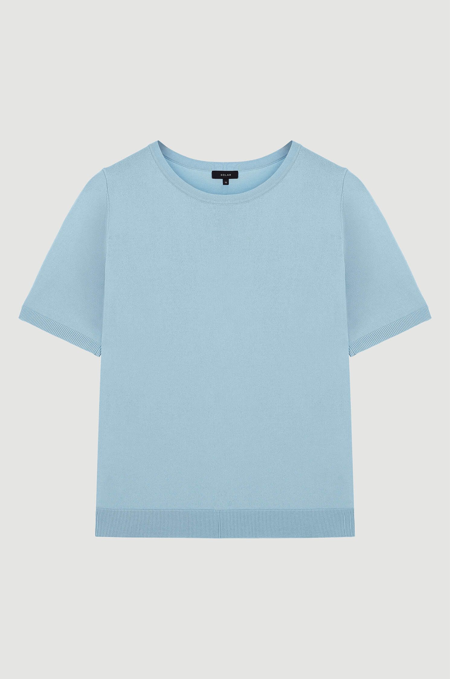 Dzianinowa bluzka z wiskozą Solar Obraz 4