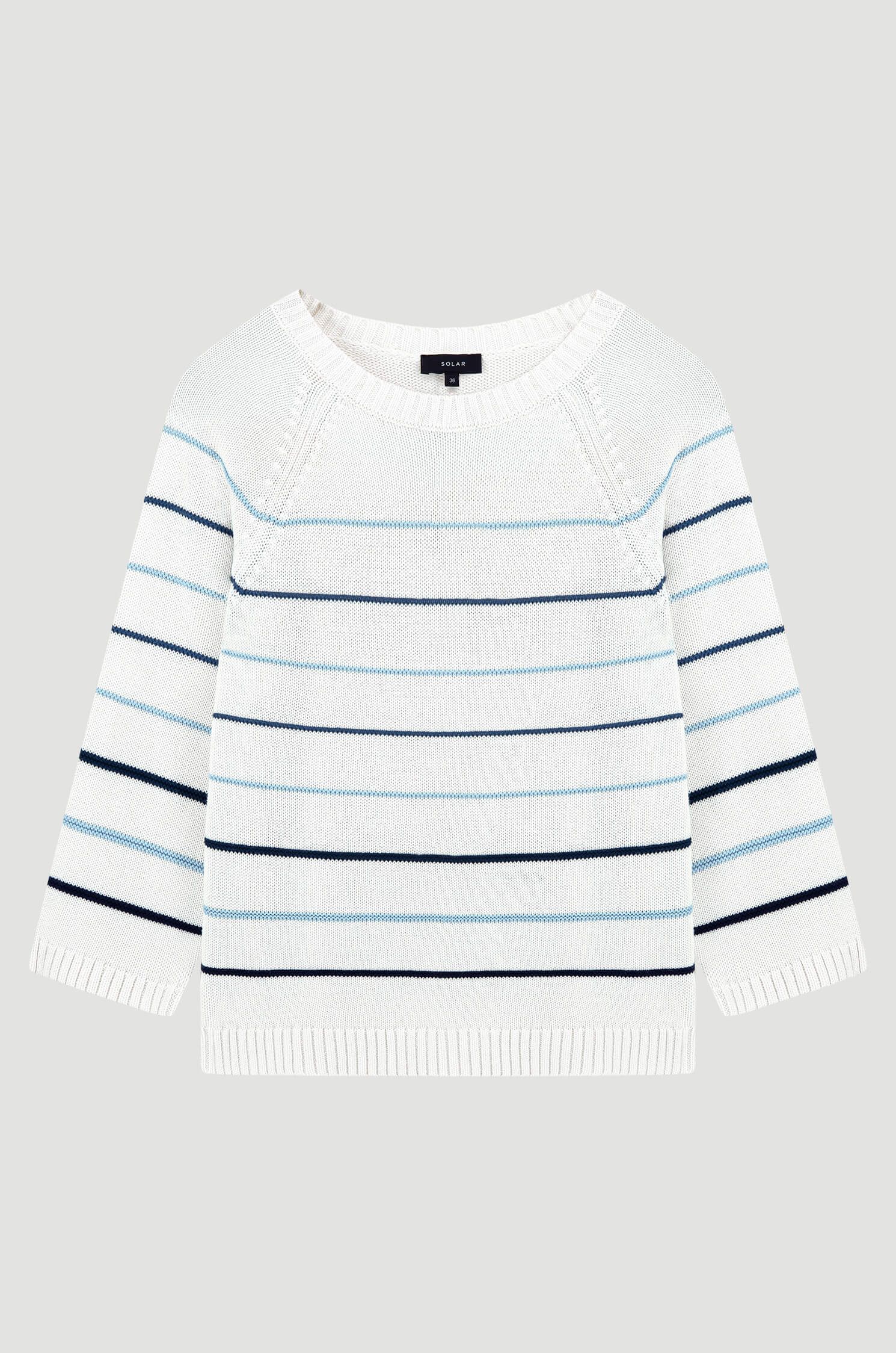 Bawełniany sweter z ozdobnym ściegiem Solar Obraz 5