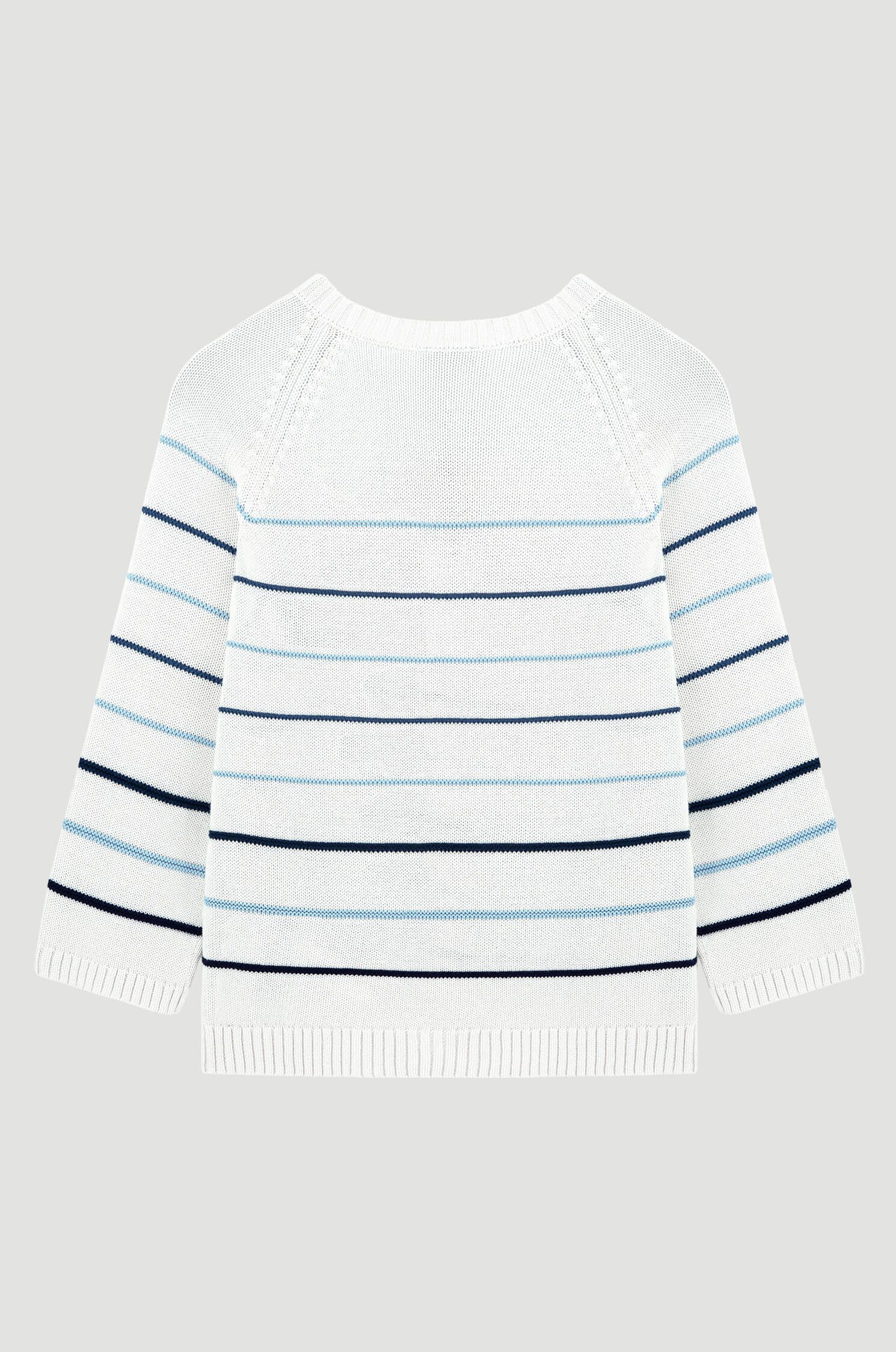 Bawełniany sweter z ozdobnym ściegiem Solar Obraz 6