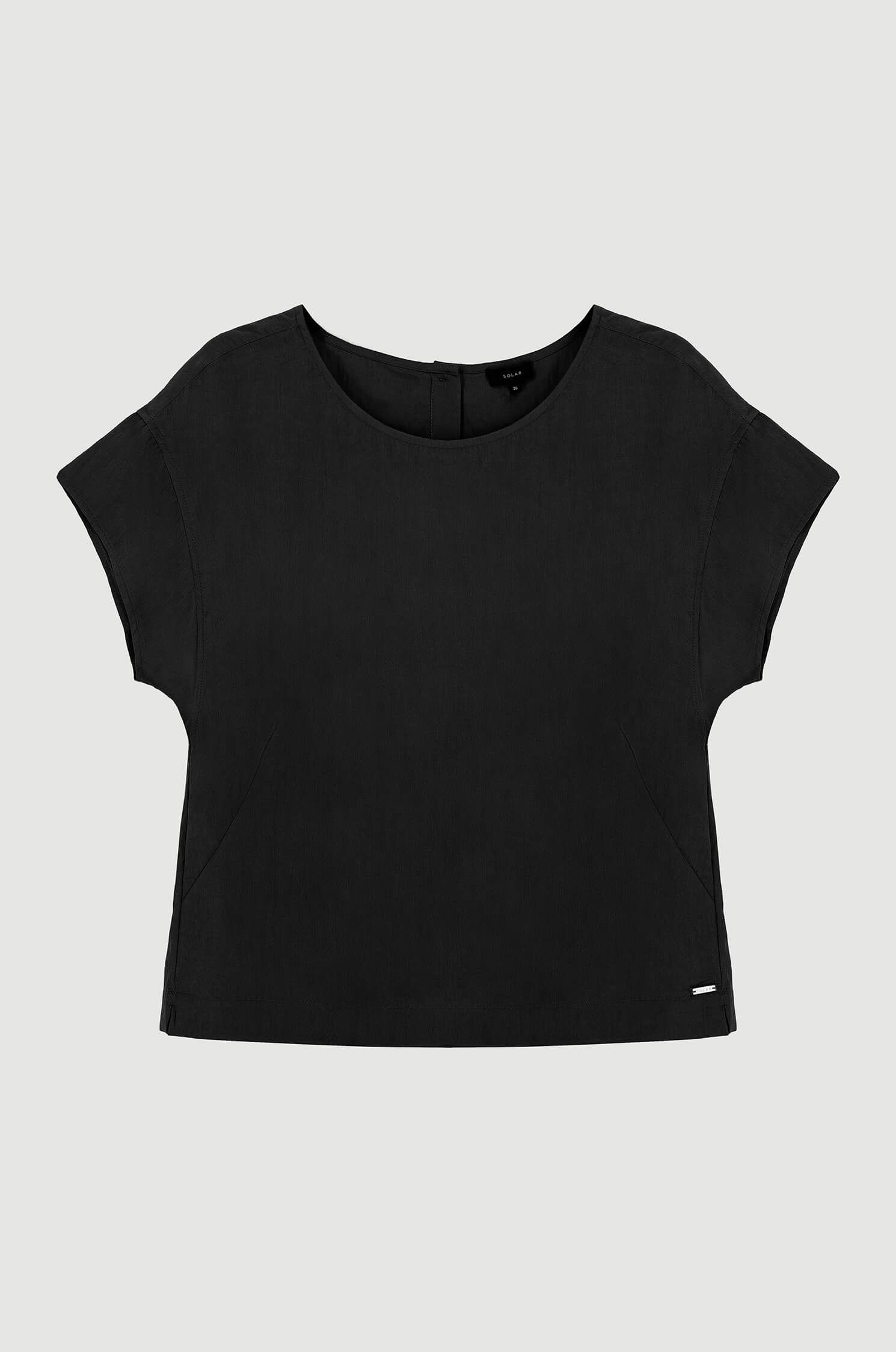 Bluzka z kreszowanej tkaniny Solar Obraz 3