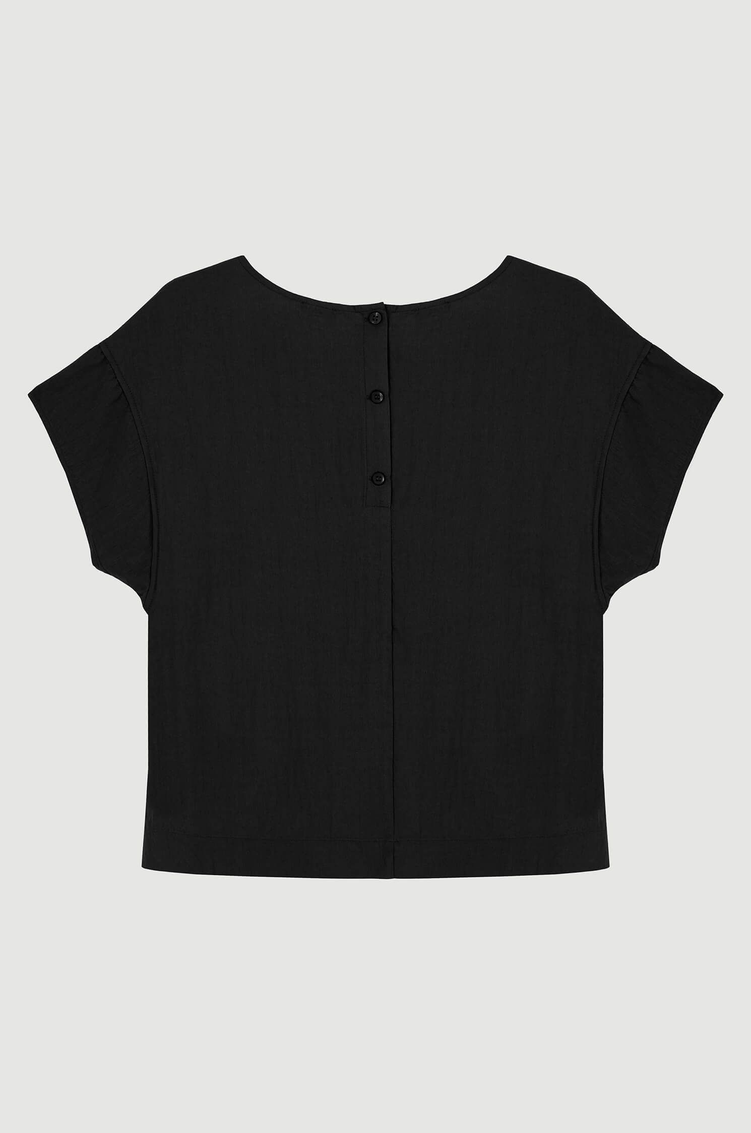 Bluzka z kreszowanej tkaniny Solar Obraz 4