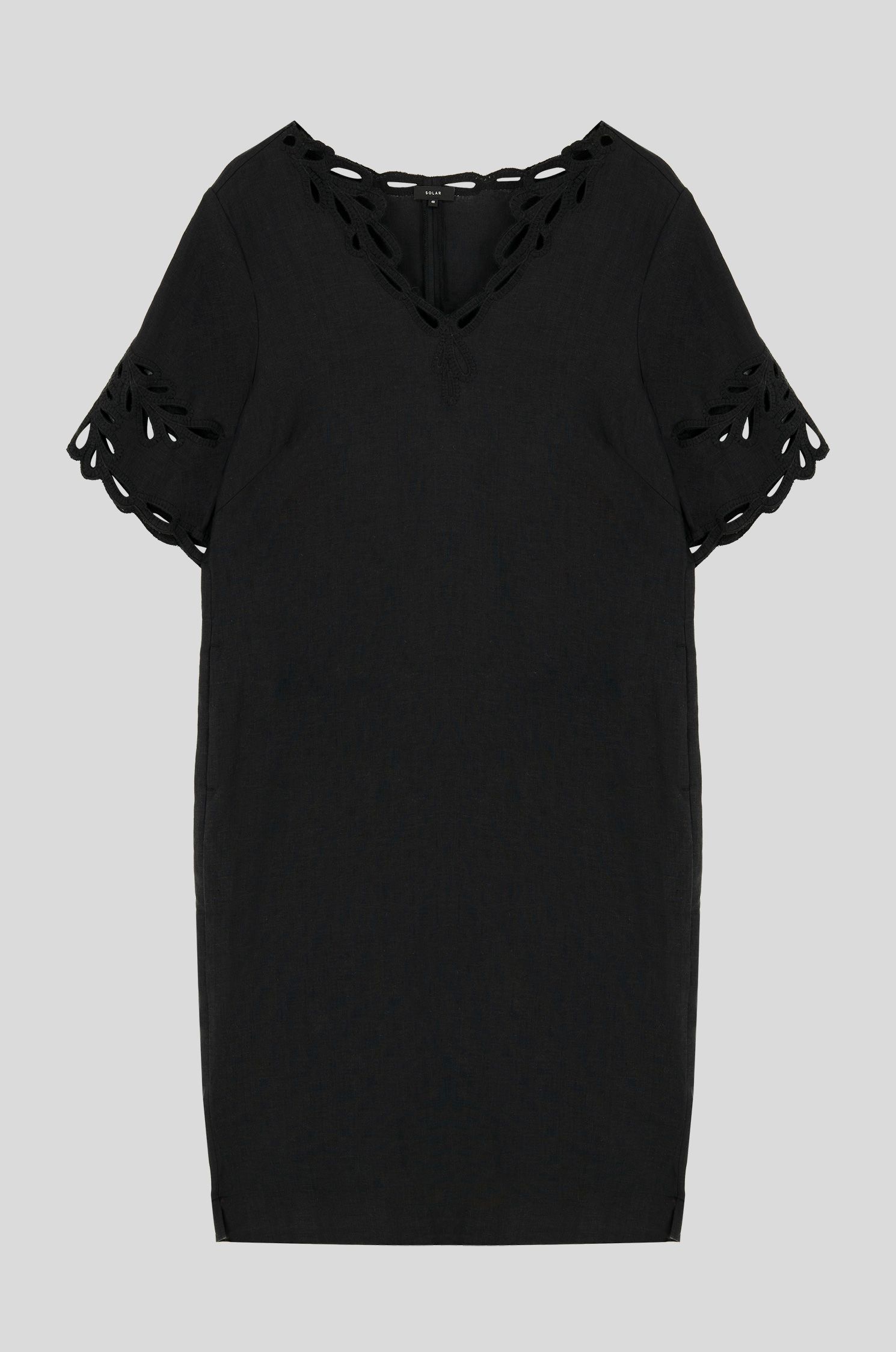 Lniana sukienka z ozdobnym haftem Solar Obraz 1