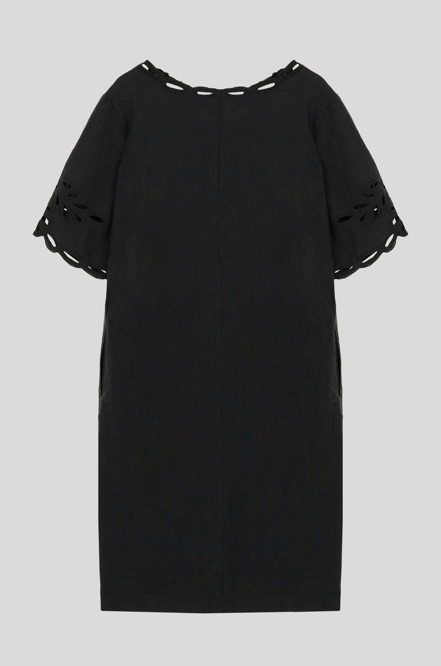 Lniana sukienka z ozdobnym haftem Solar Obraz 2