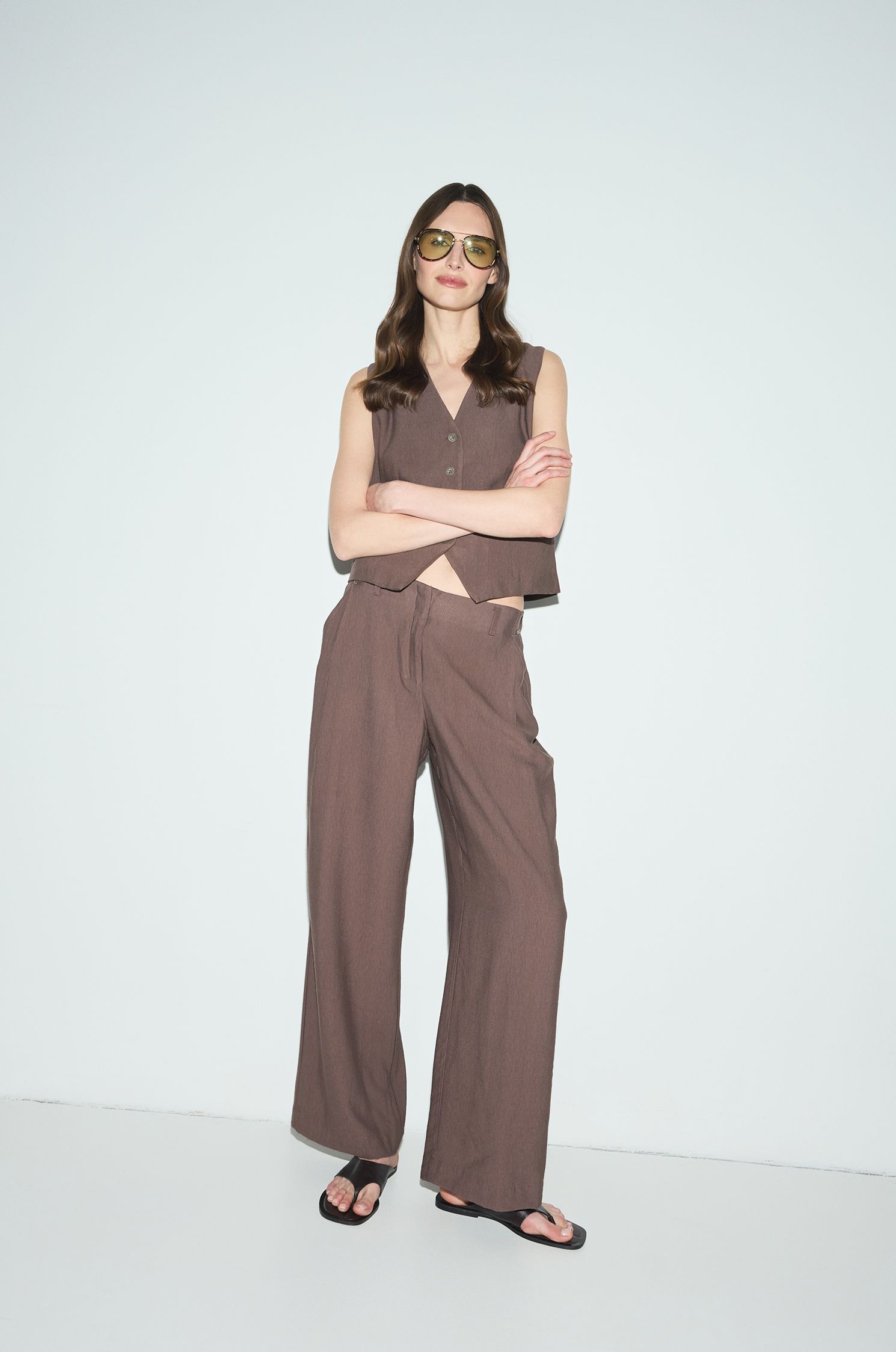 Spodnie z rozszerzaną nogawką Solar Obraz 2