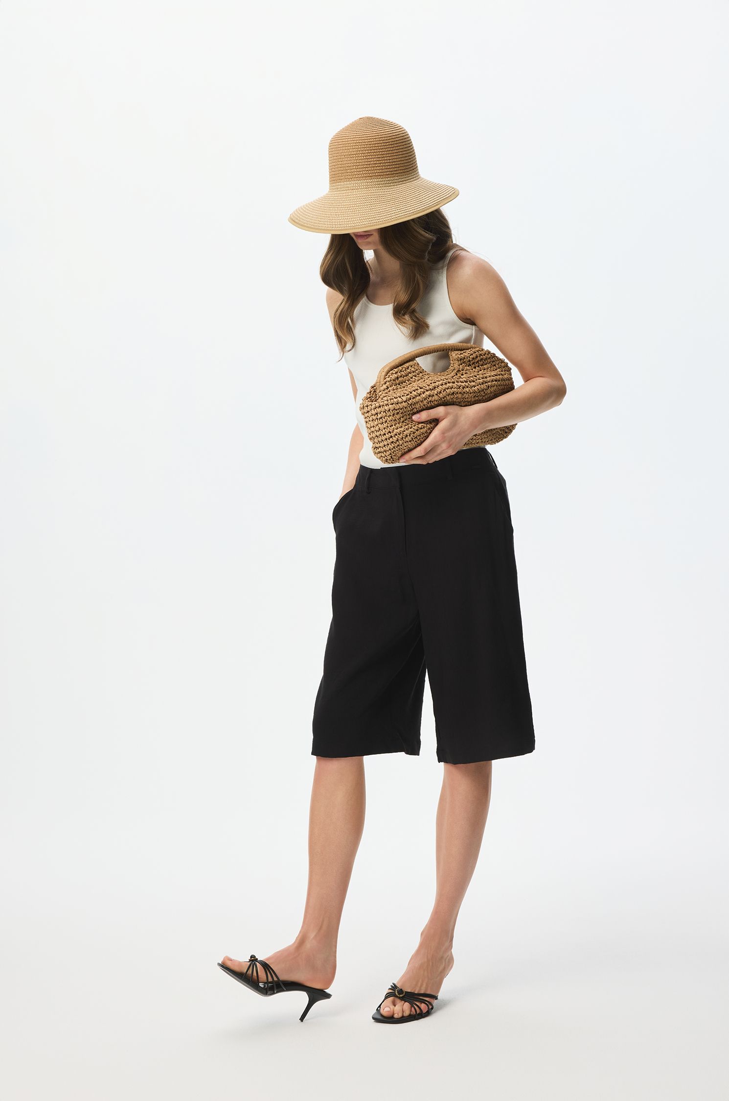 Szorty z wiskozy Solar Obraz 1