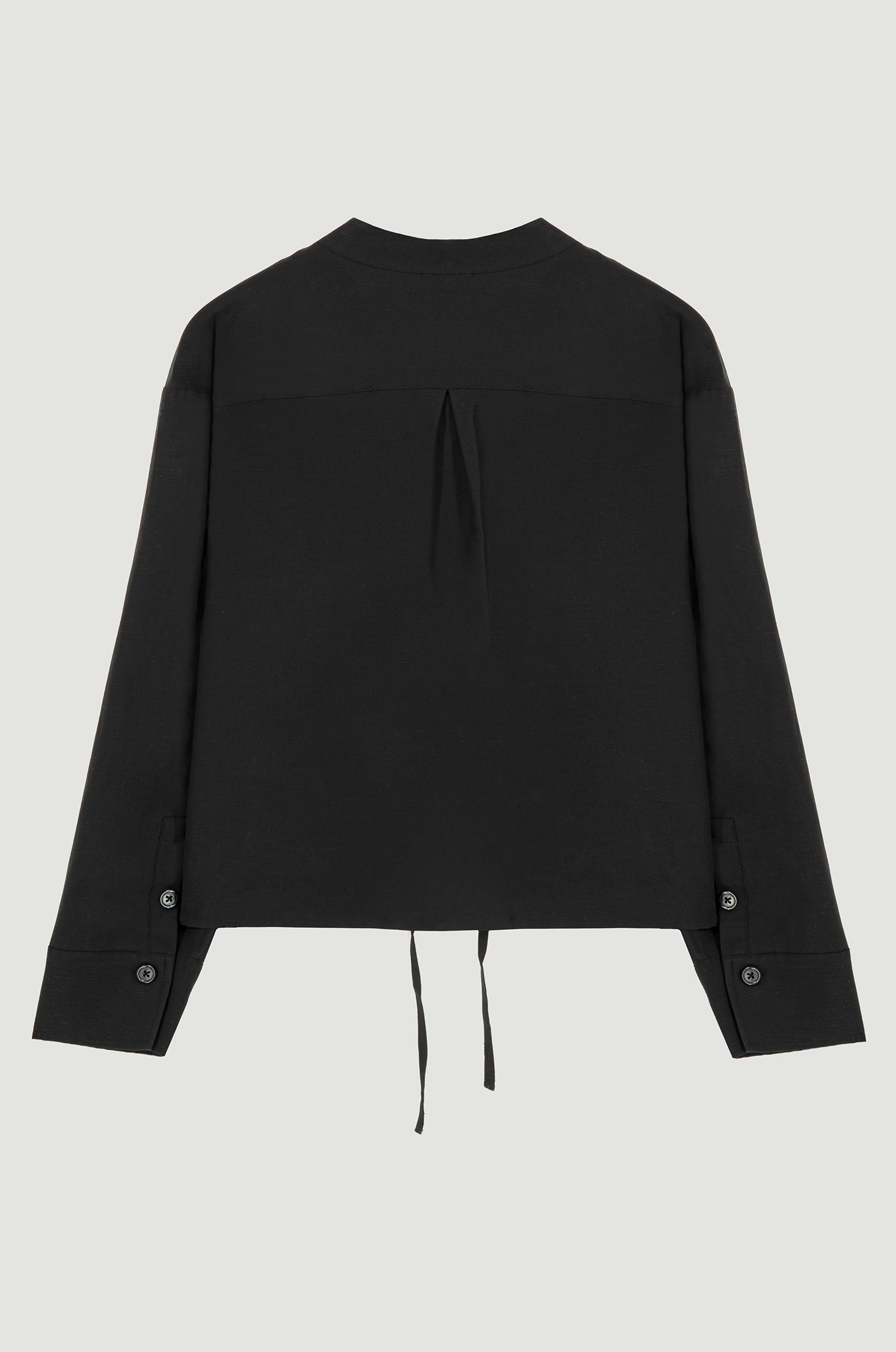 Czarna kurtka ze stójką Solar Obraz 6