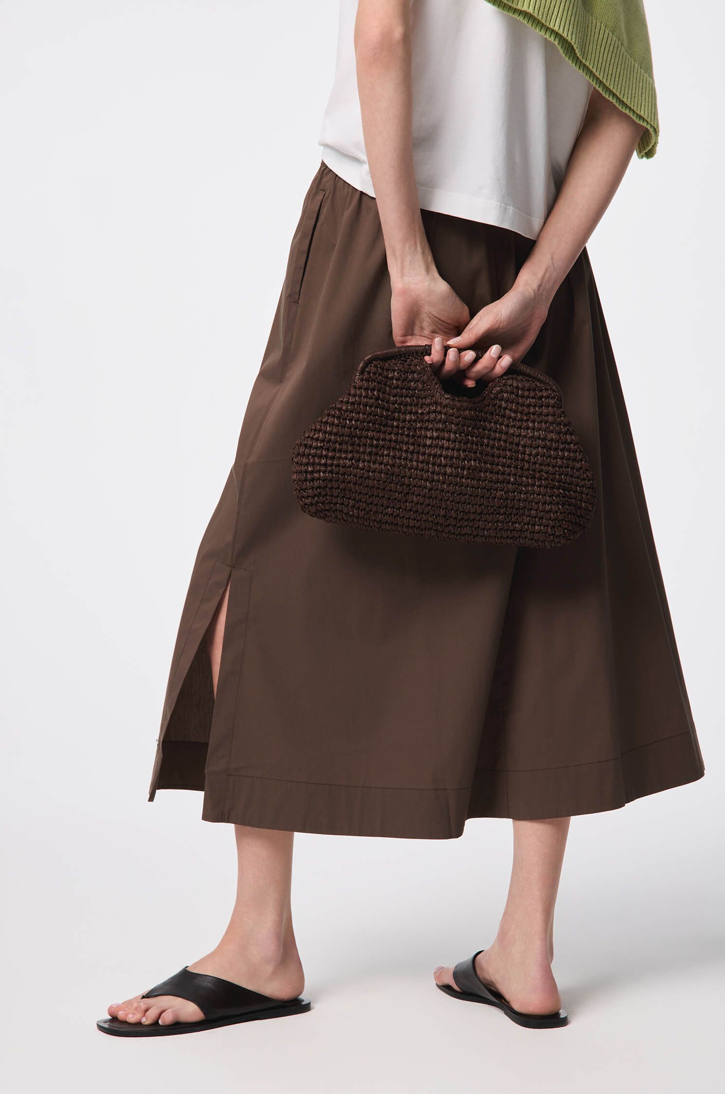 Spódnica o długości midi Solar Obraz 3