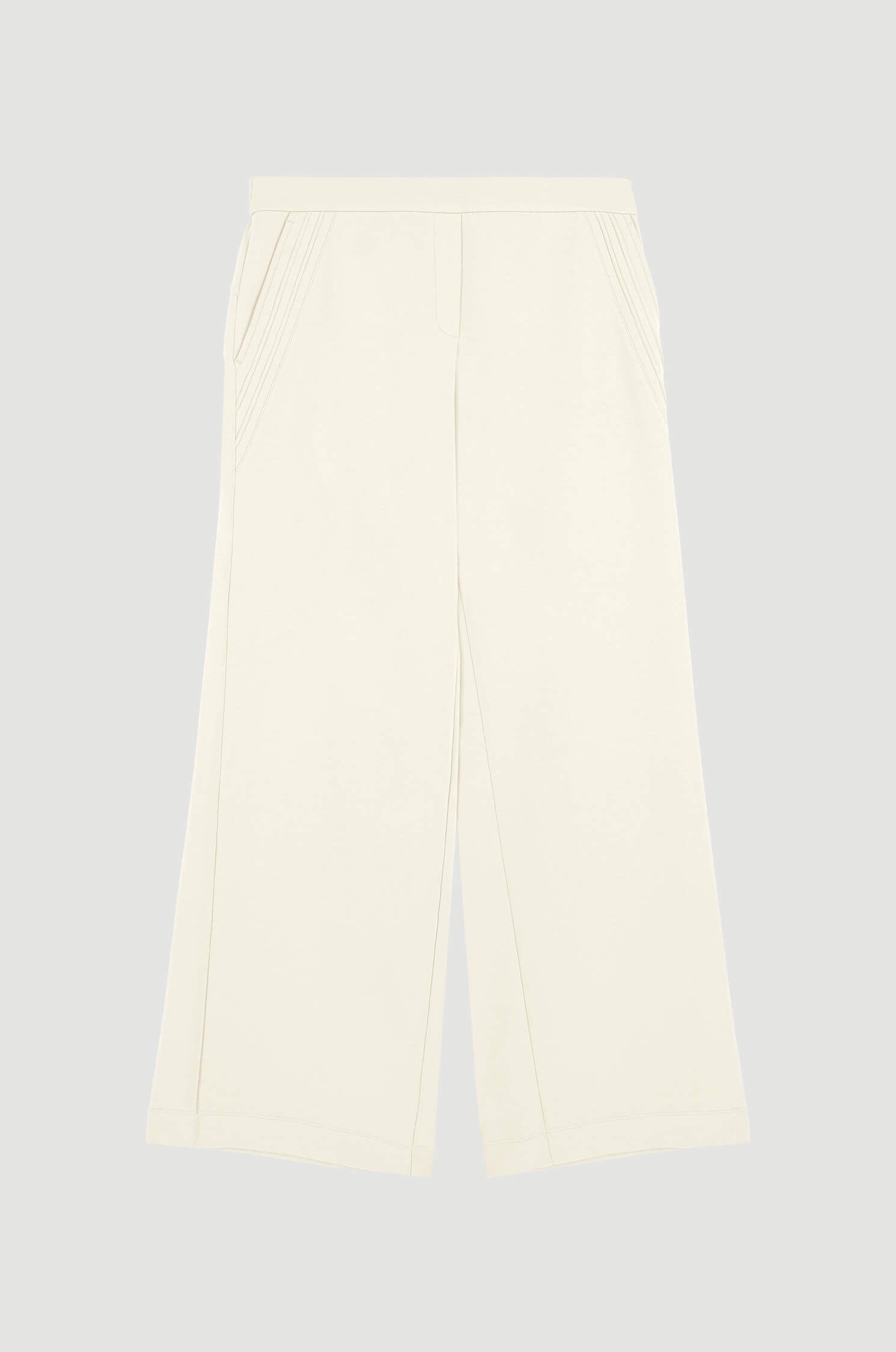 Spodnie dzianinowe o swobodnym fasonie Solar Obraz 4