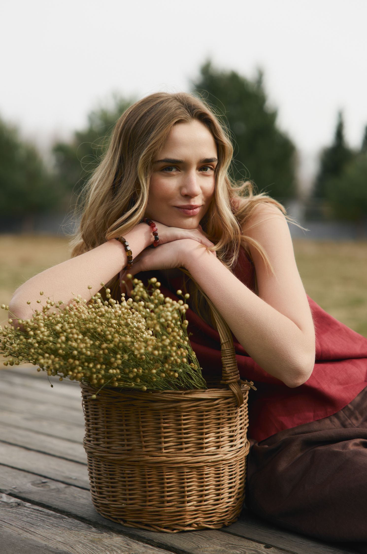 Lniany top Solar Obraz 2