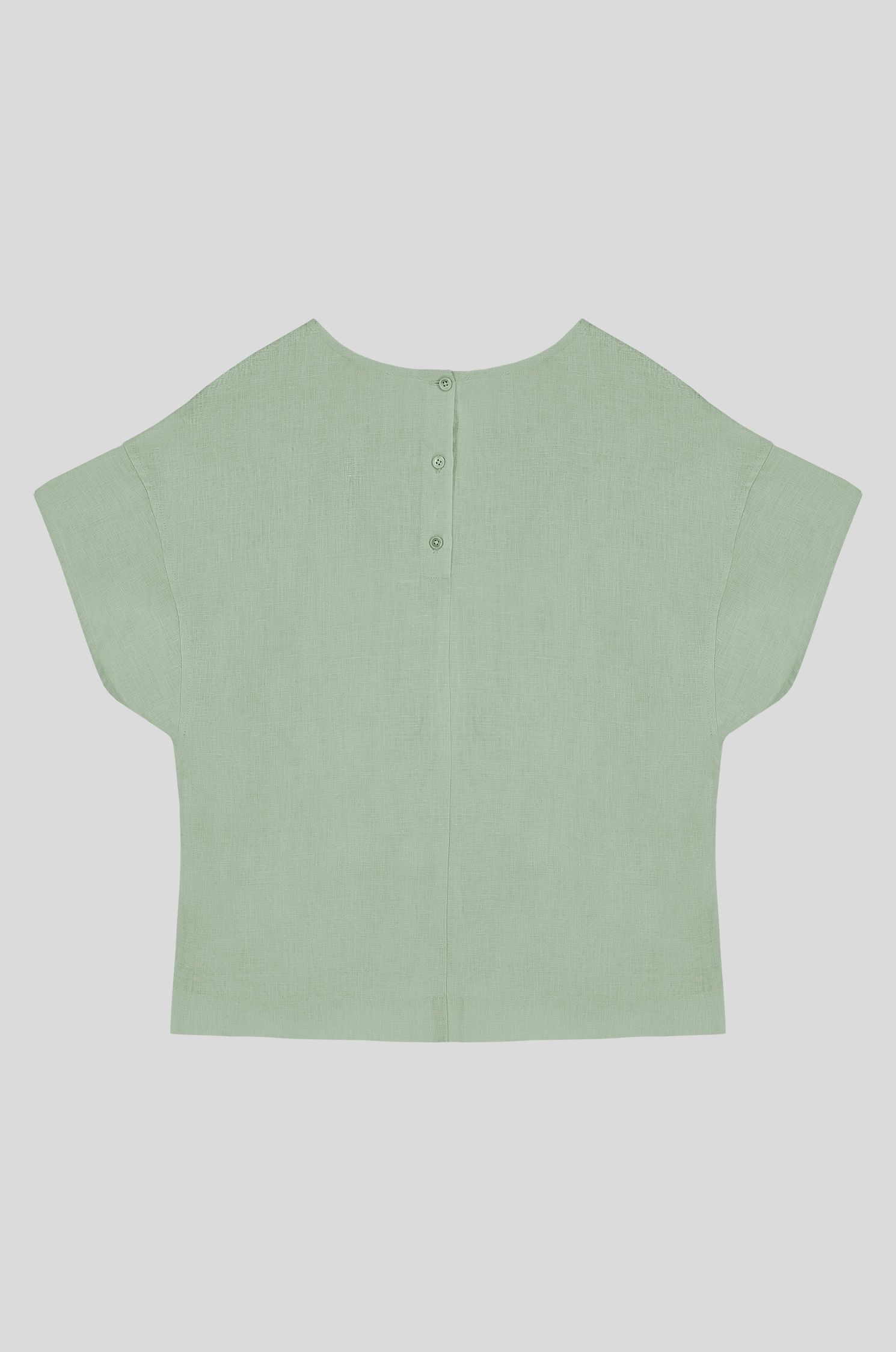 Lniana bluzka o swobodnym kroju Solar Obraz 4