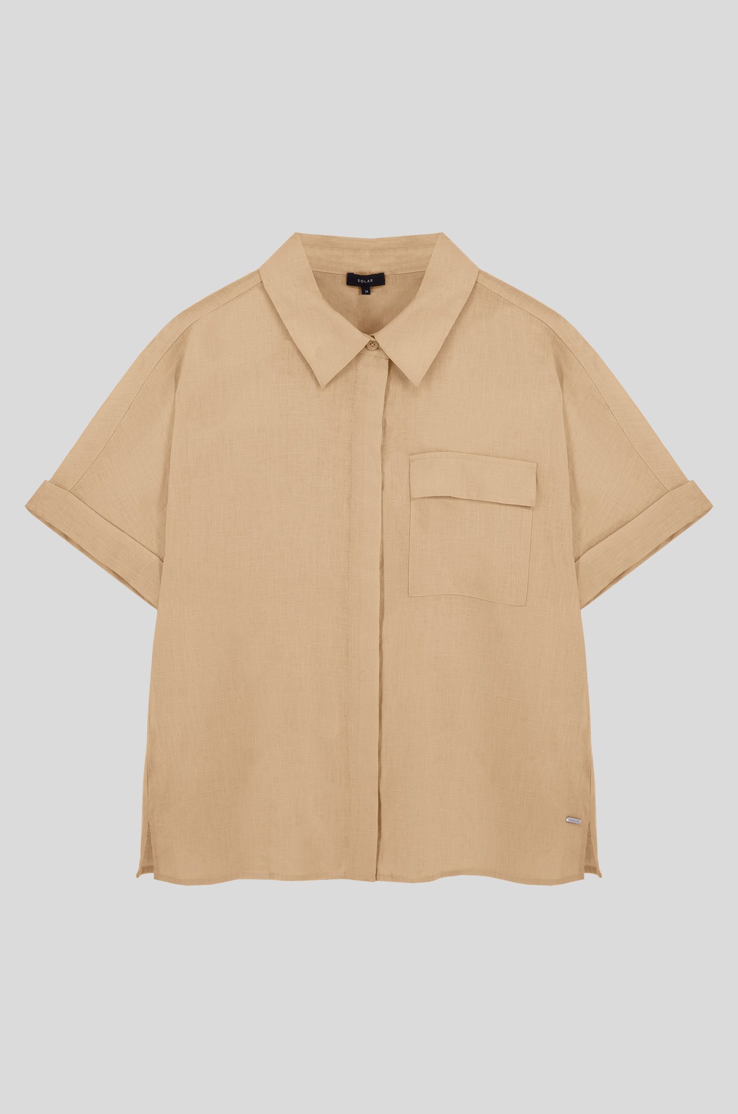 Lniana koszula z krótkim rękawem Solar Obraz 1