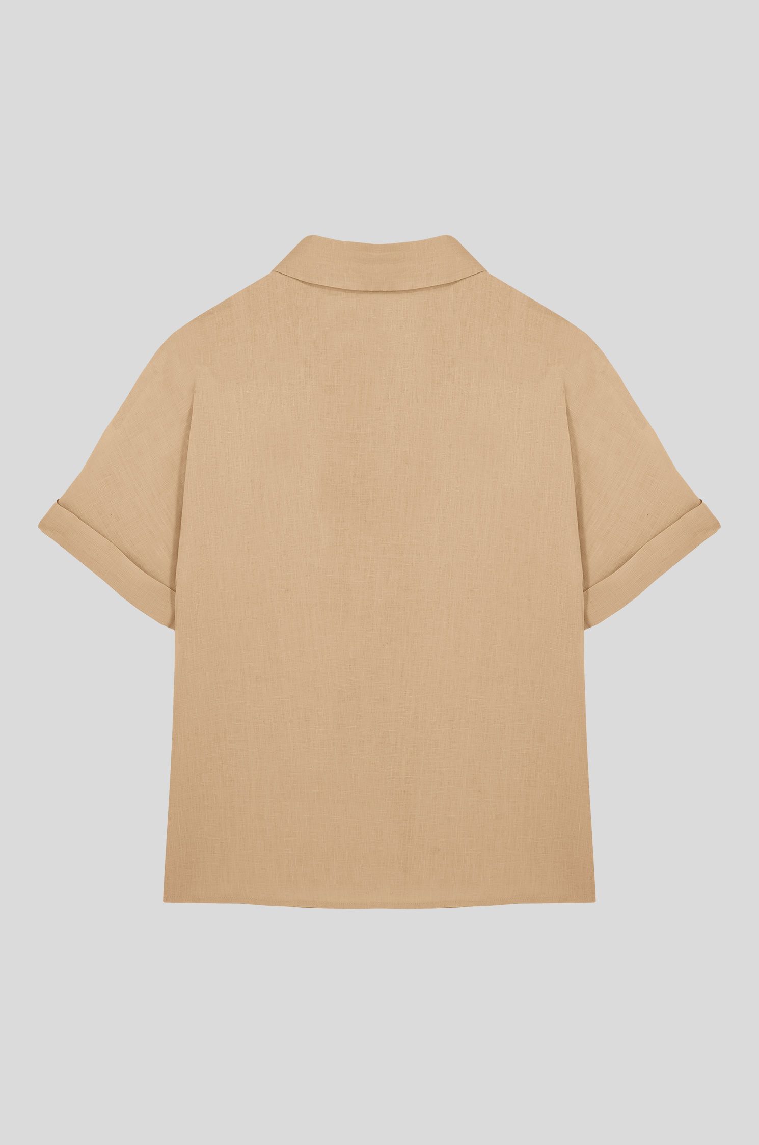 Lniana koszula z krótkim rękawem Solar Obraz 2