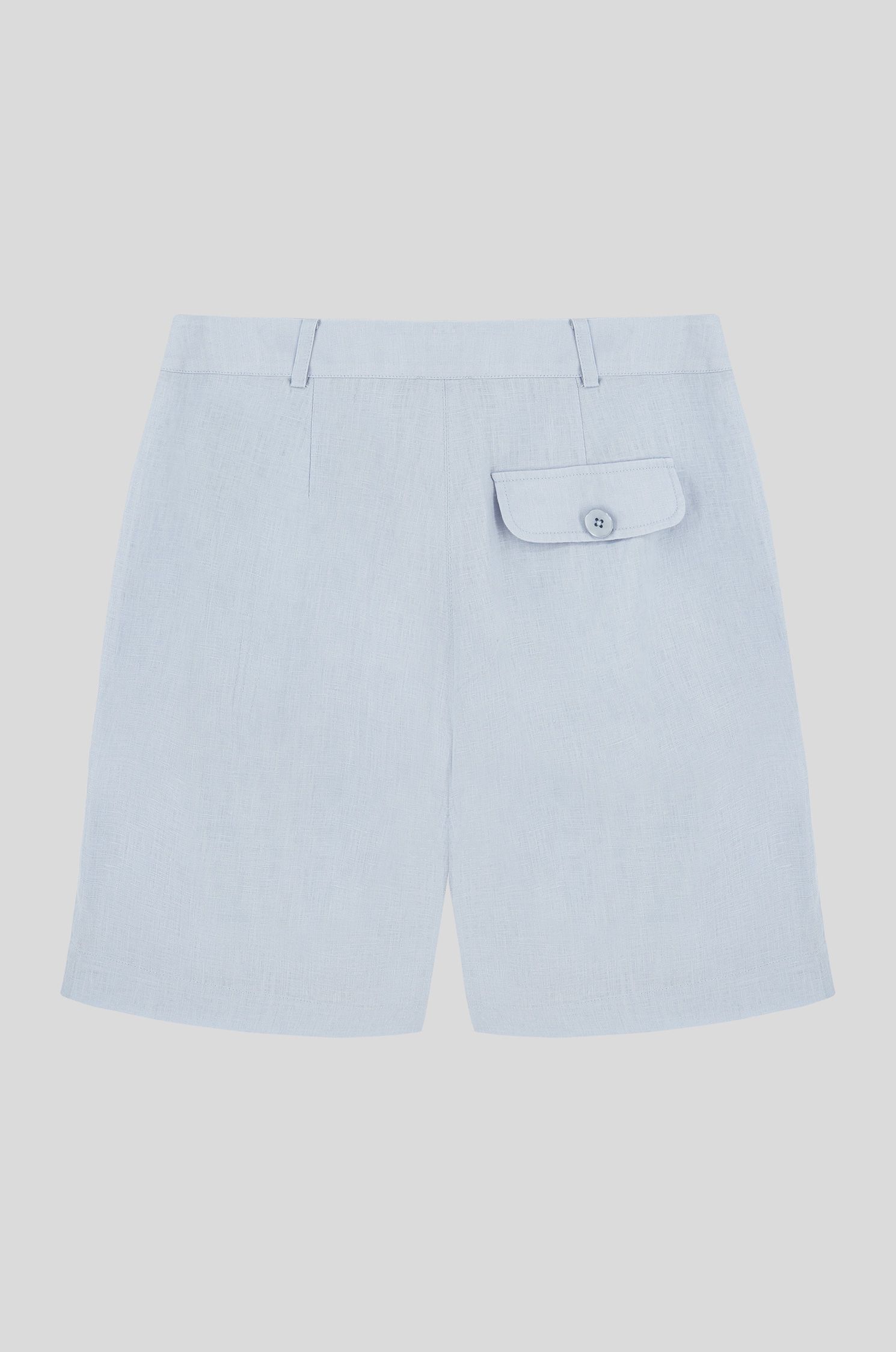 Lniane szorty z ozdobnymi patkami Solar Obraz 4