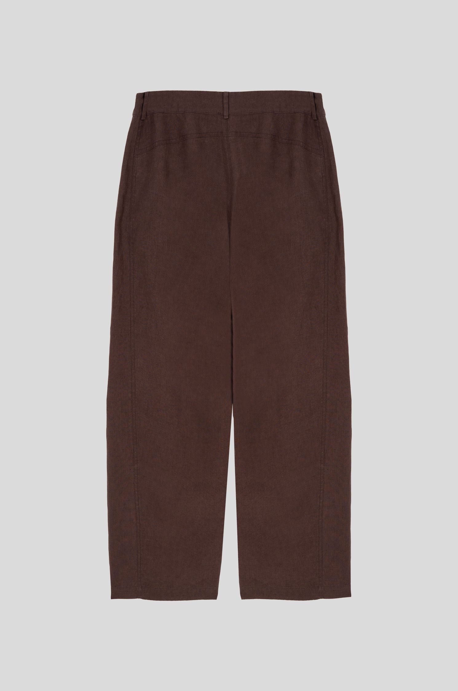 Lniane spodnie z szeroką nogawką Solar Obraz 4