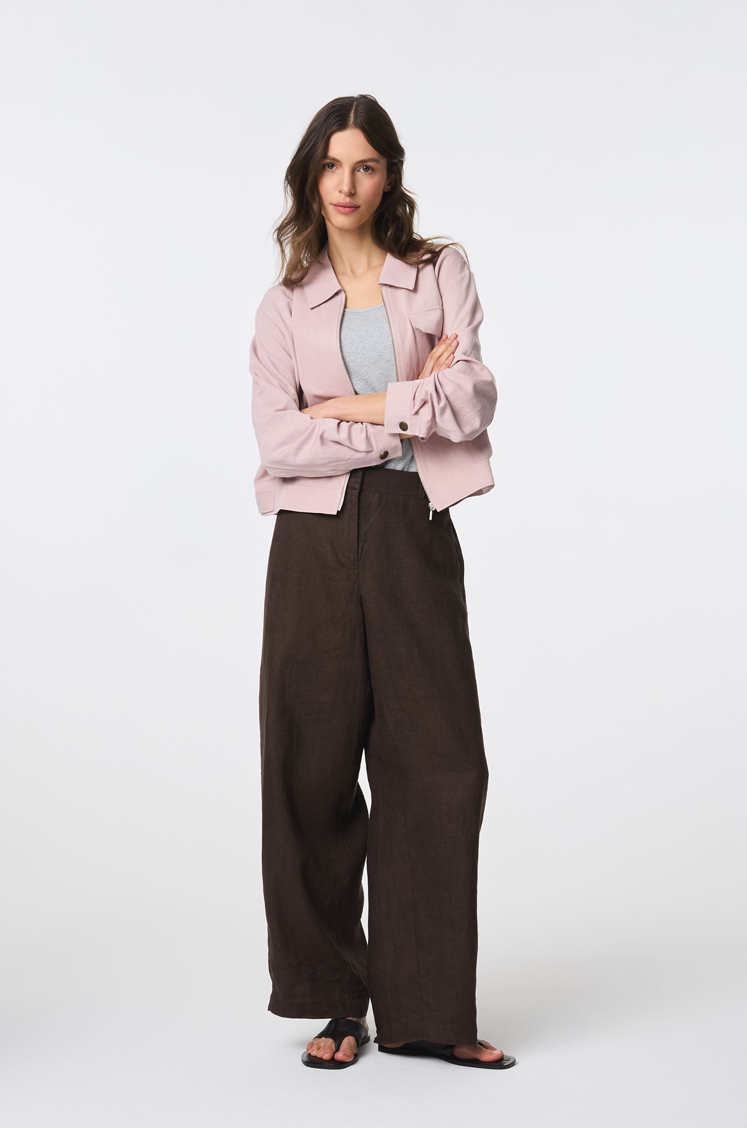 Jasnoróżowa kurtka Solar Obraz 2