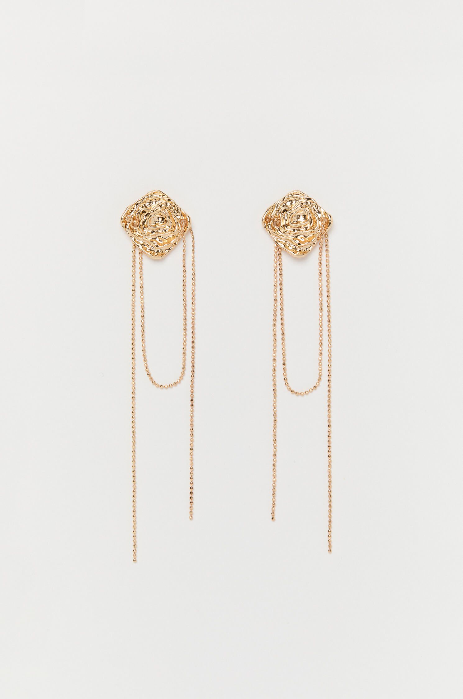 Kolczyki z podwójnym łańcuszkiem Solar Obraz 2