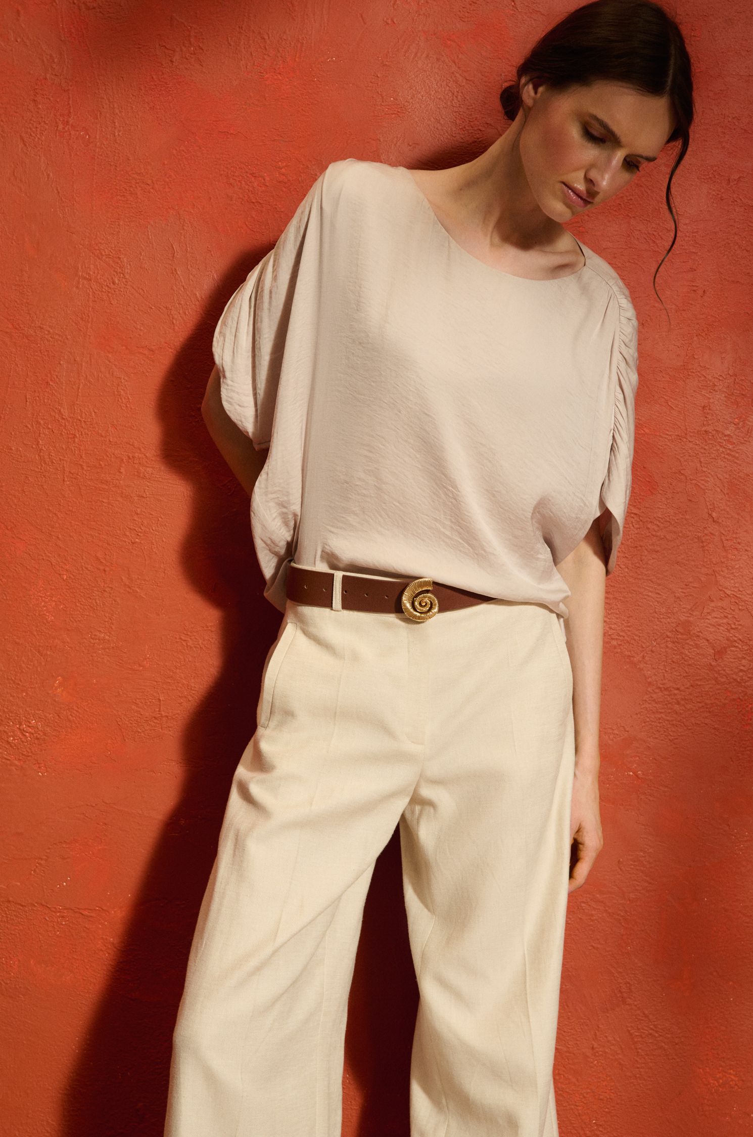 Pasek z klamrą w kształcie muszli Solar Obraz 1