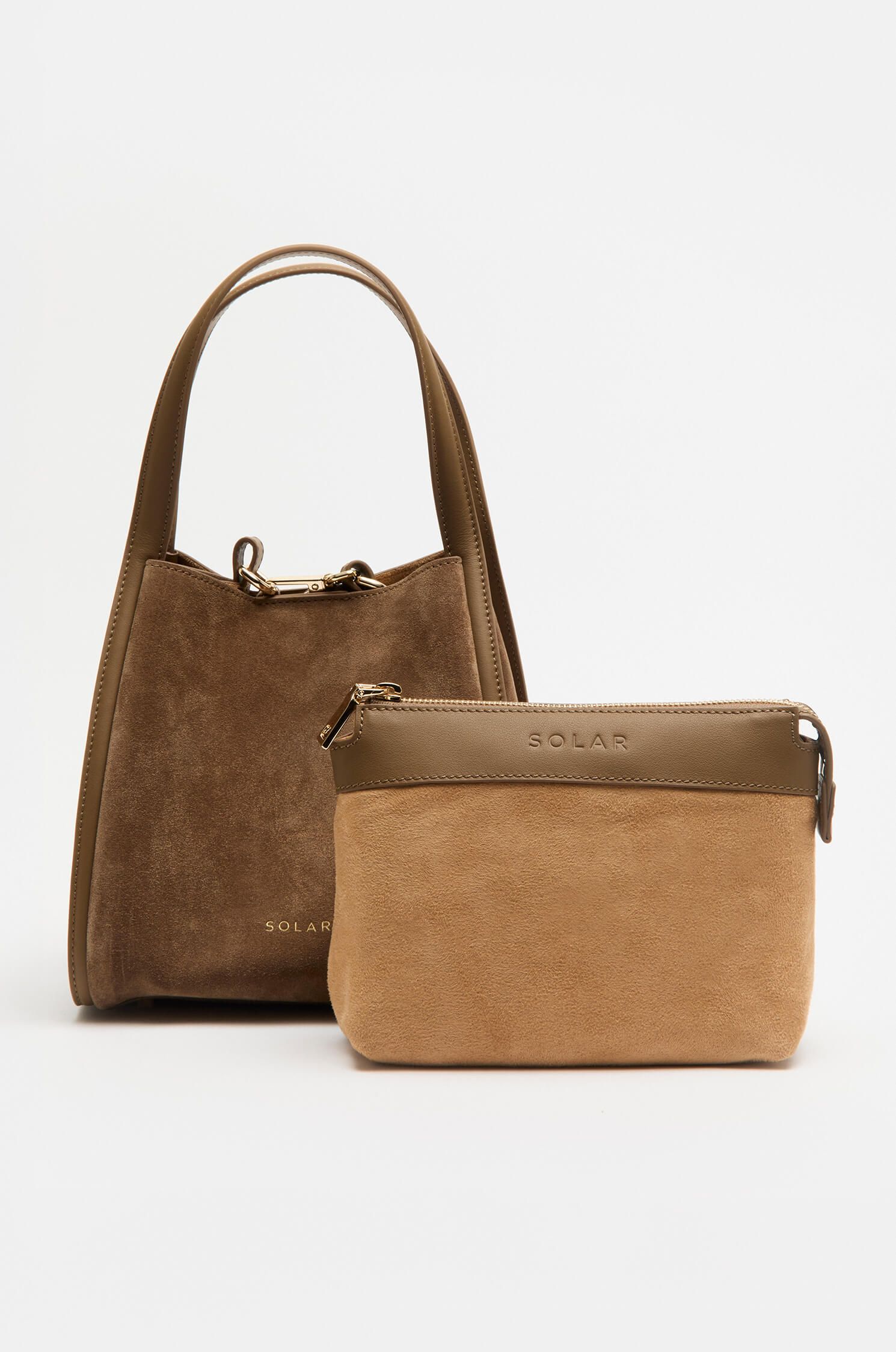 Torebka skórzana typu bucket Solar Obraz 3