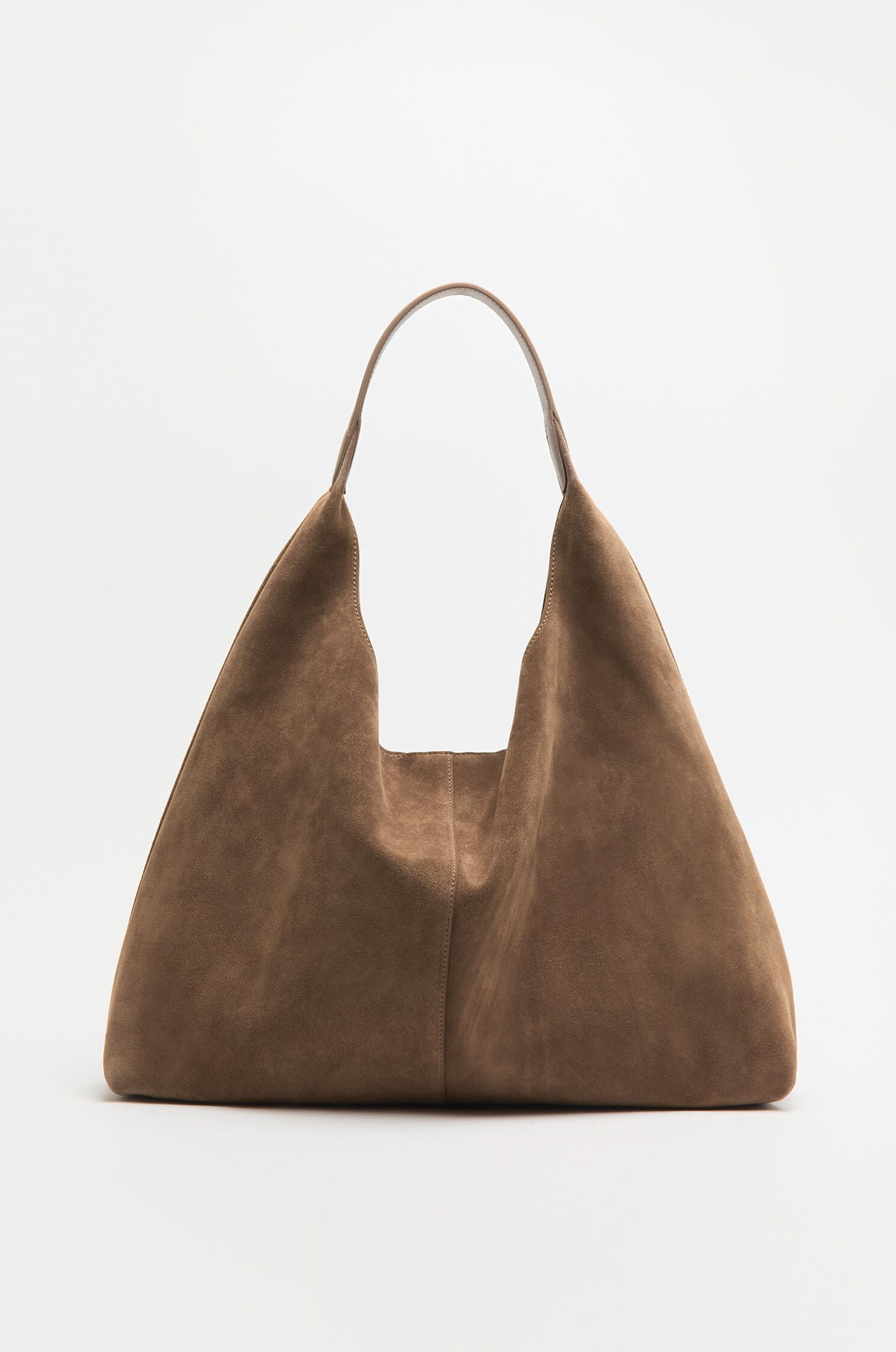 Brązowa skórzana torba typu shopper Solar Obraz 4