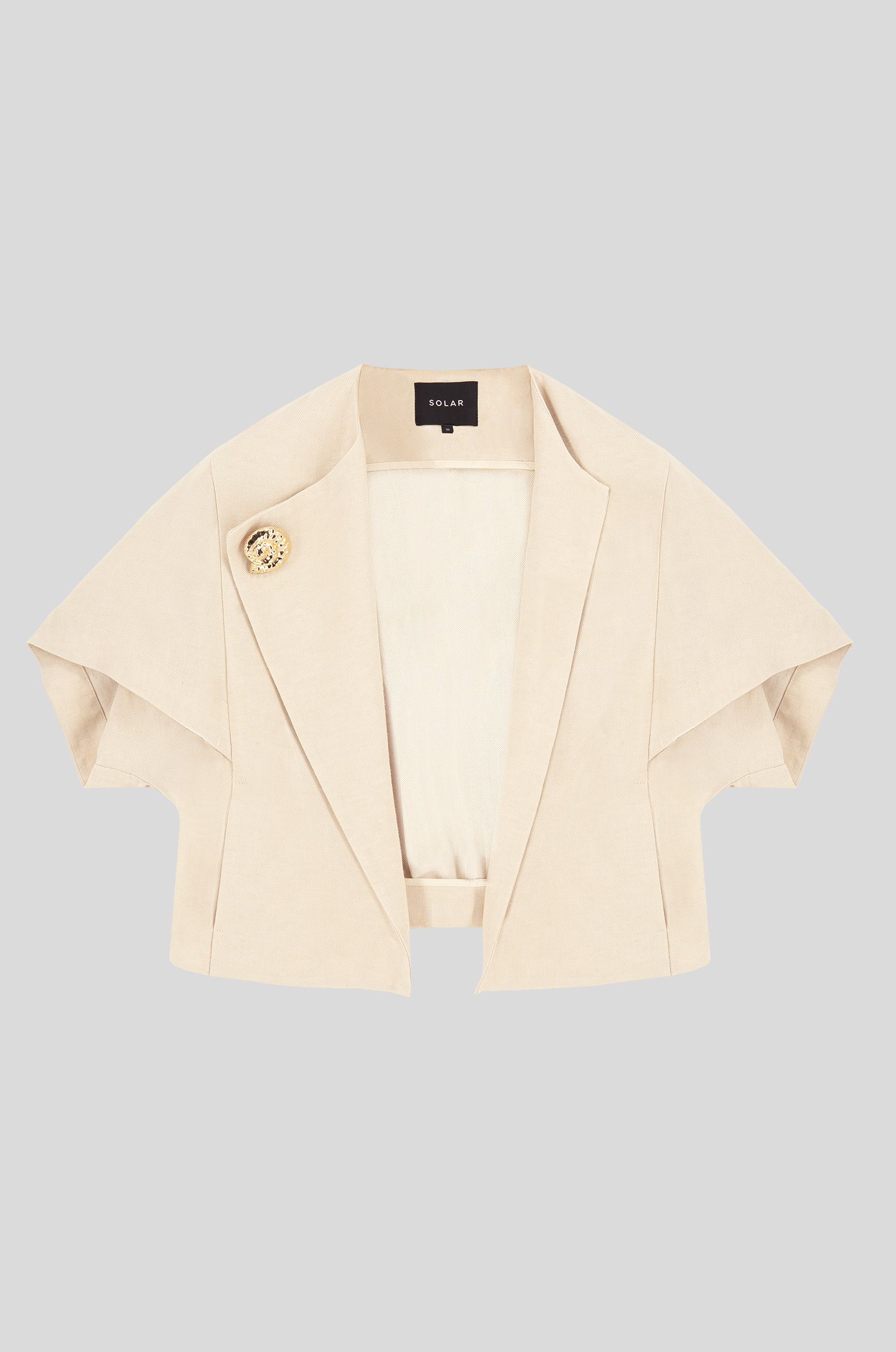 Lekki żakiet z biżuteryjnym zapięciem Solar Obraz 3