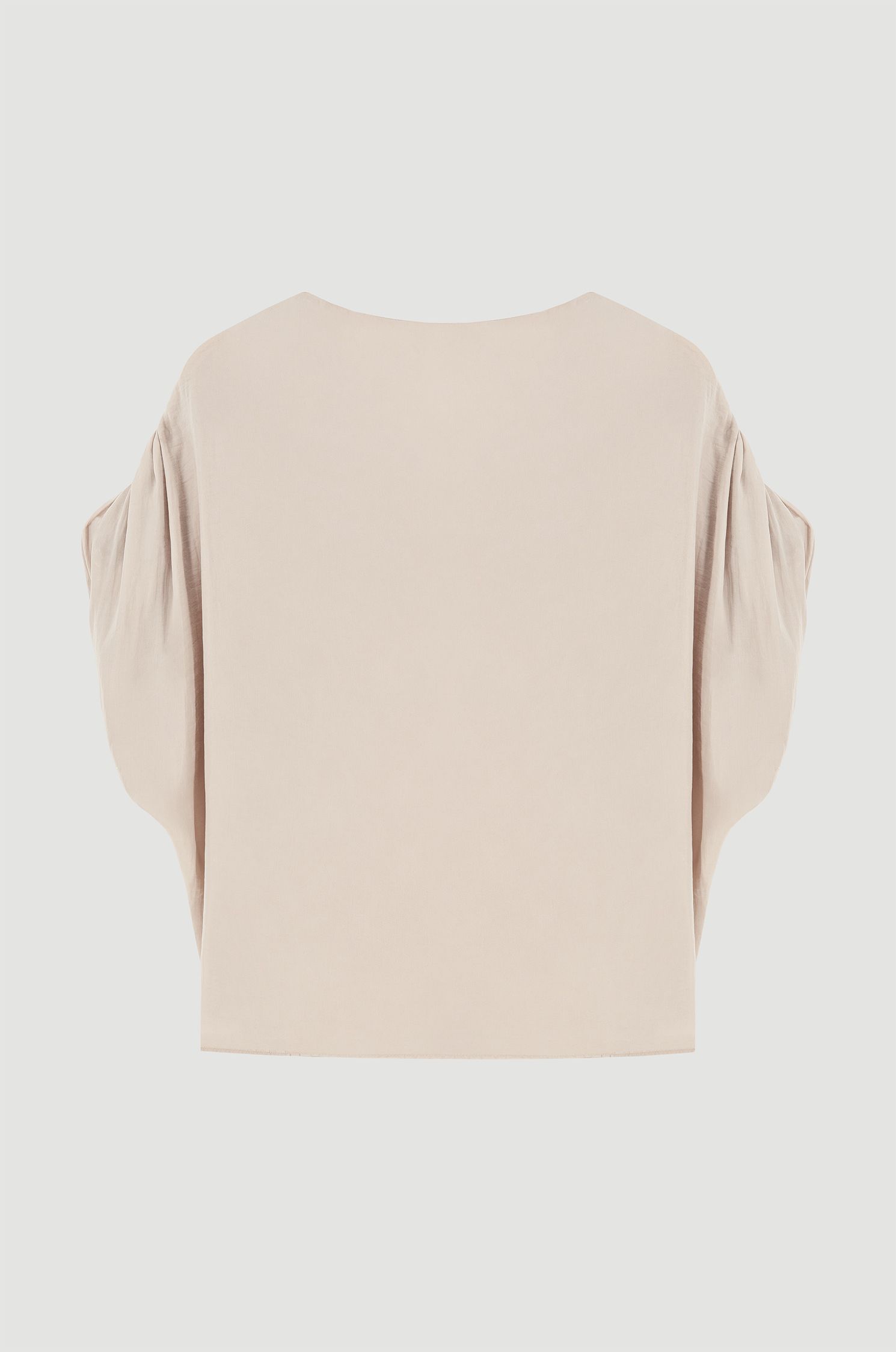 Satynowa bluzka z krótkim rękawem Solar Obraz 5