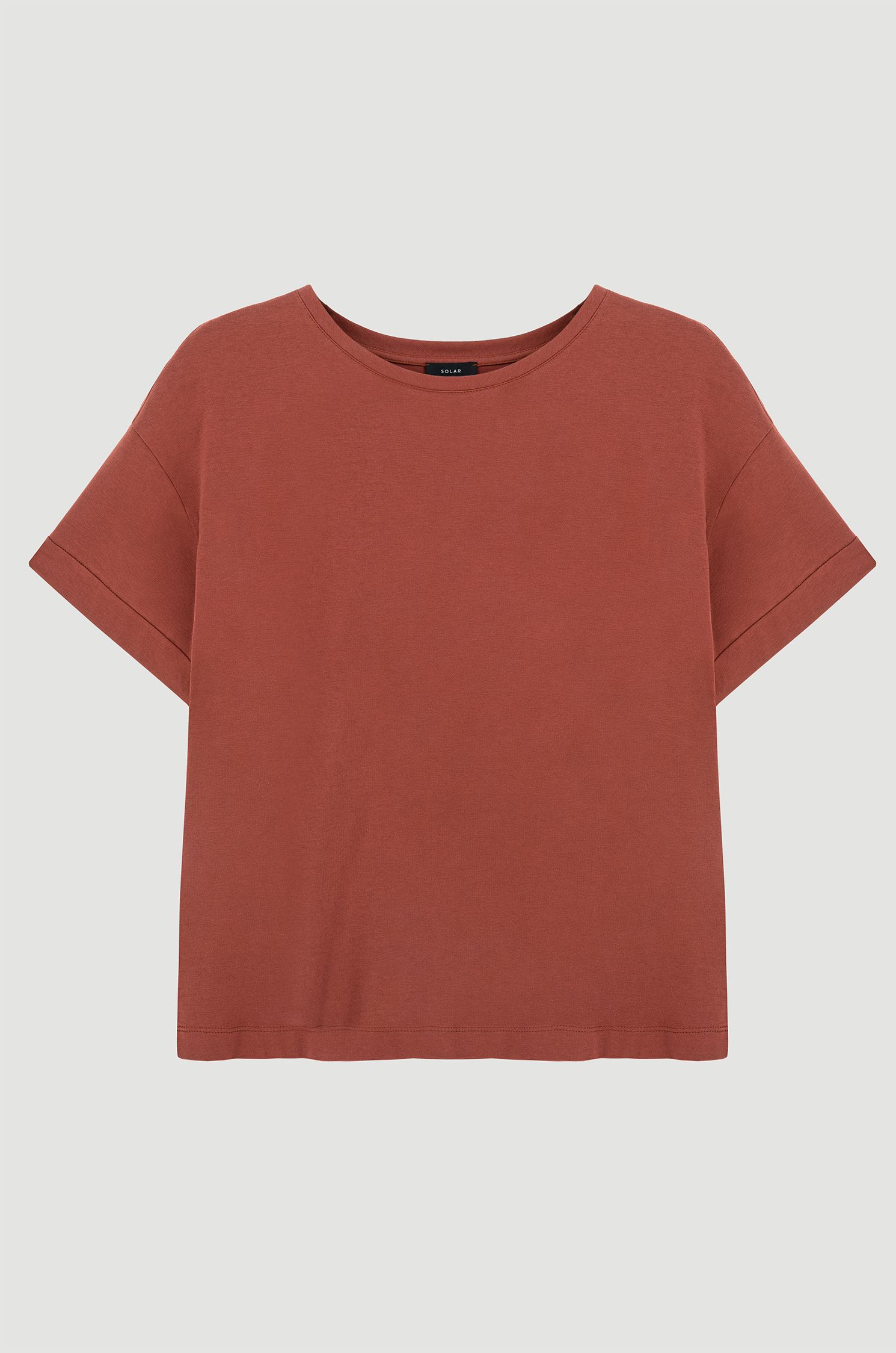 Bawełniana bluzka z krótkim rękawem Solar Obraz 4