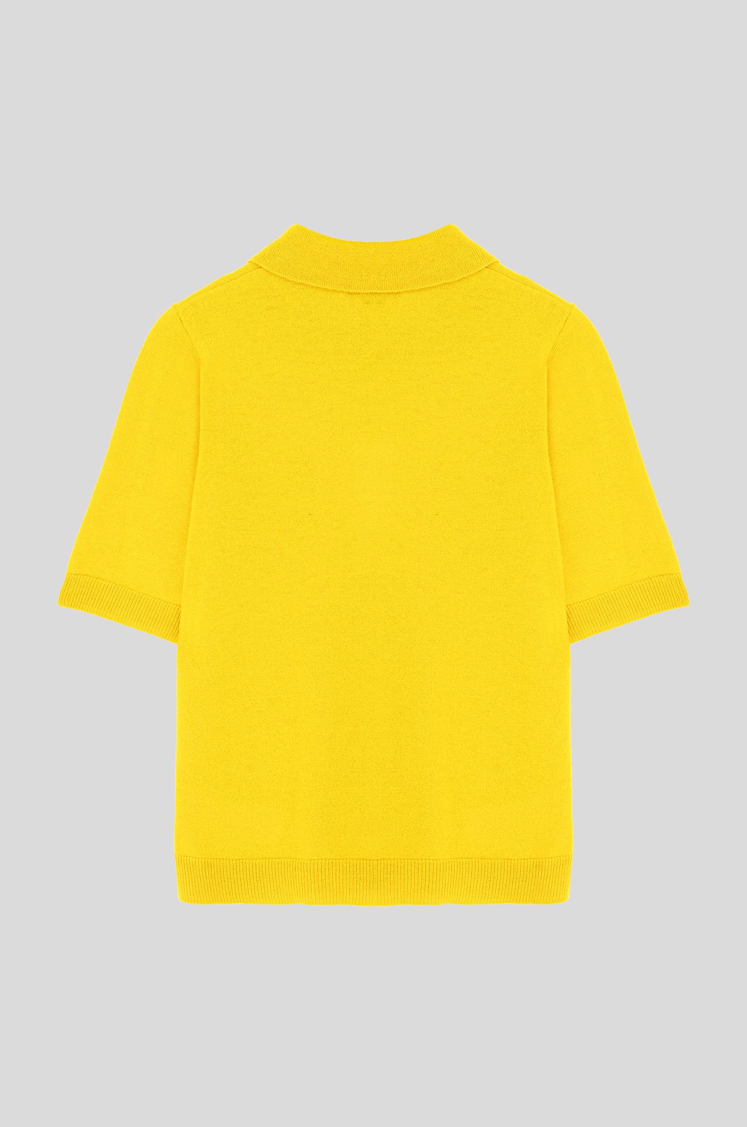 Bluzka polo z wełny merino Solar Obraz 5