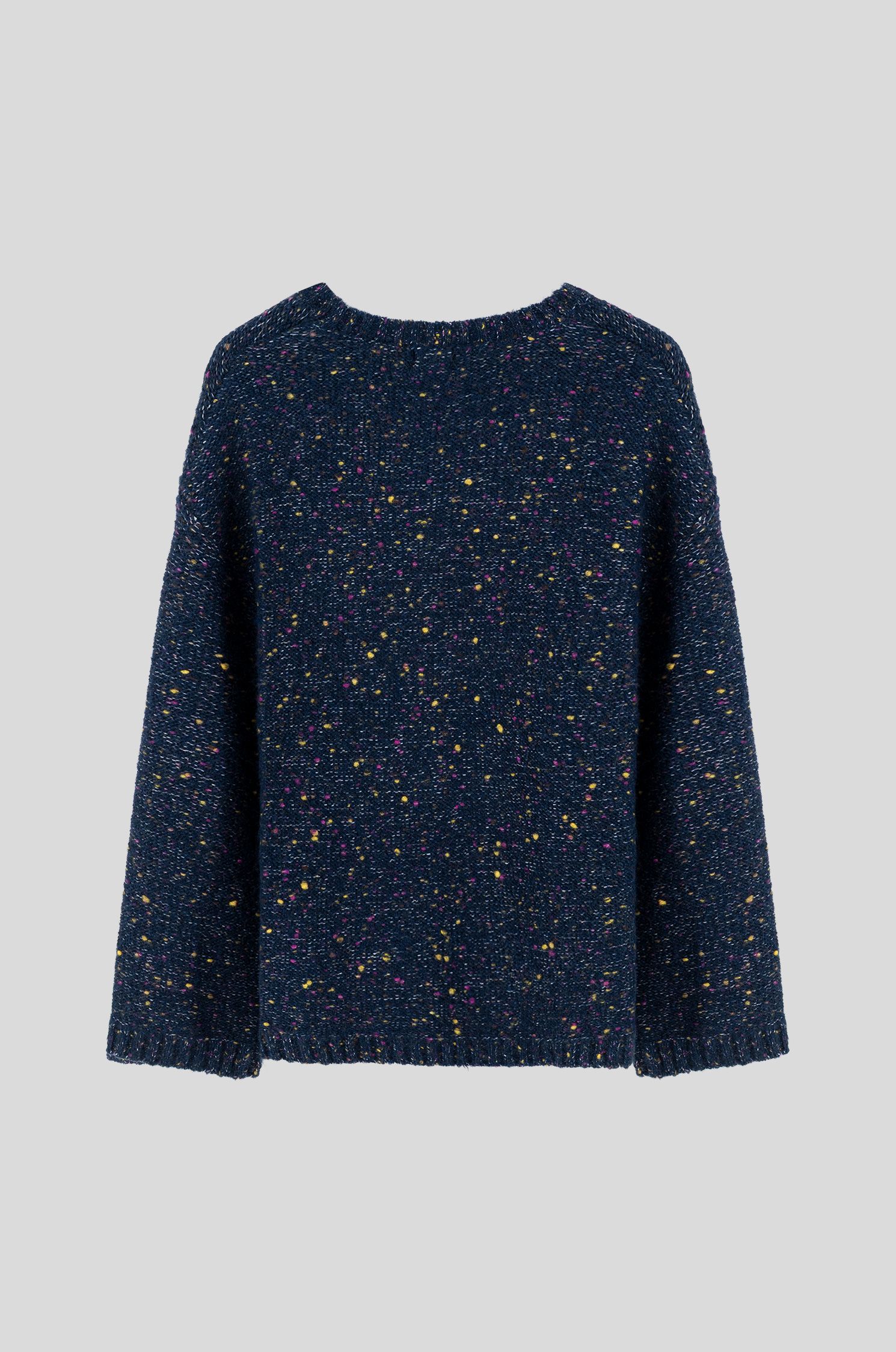 Sweter z dzianiny z domieszką wełny Solar Obraz 6