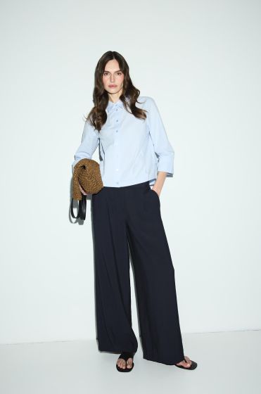 Spodnie wide leg z wiskozą