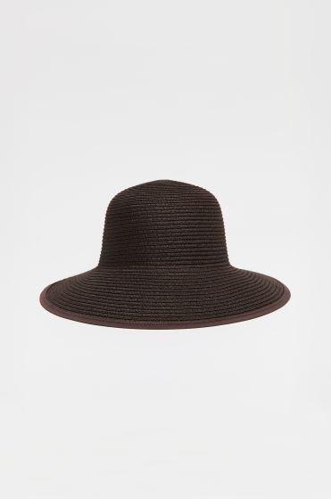 Kapelusz pleciony z szerokim rondem