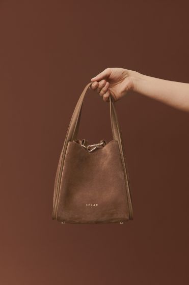 Torebka skórzana typu bucket