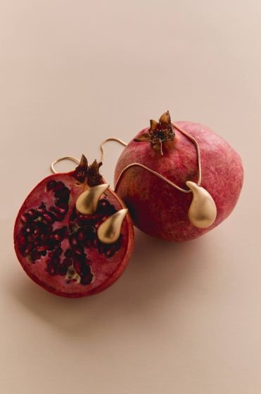 Złote kolczyki łezki