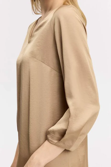 suuuuchan★ Sukienka z dekoltem halter z jedwabiu | Falconeri