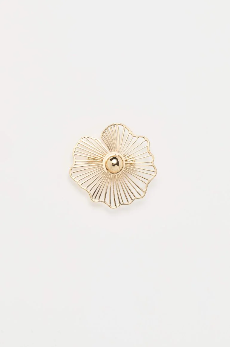 Minimalistyczna broszka kwiat