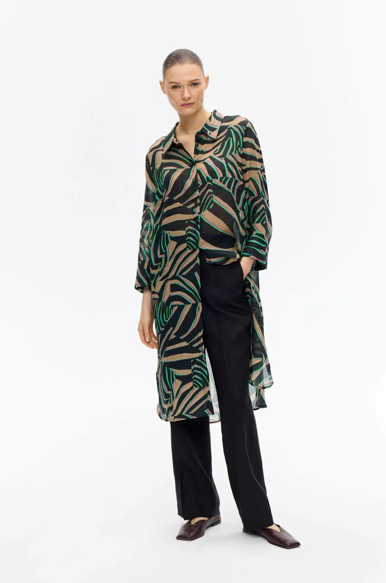 Koszula oversize w zwierzęcy print